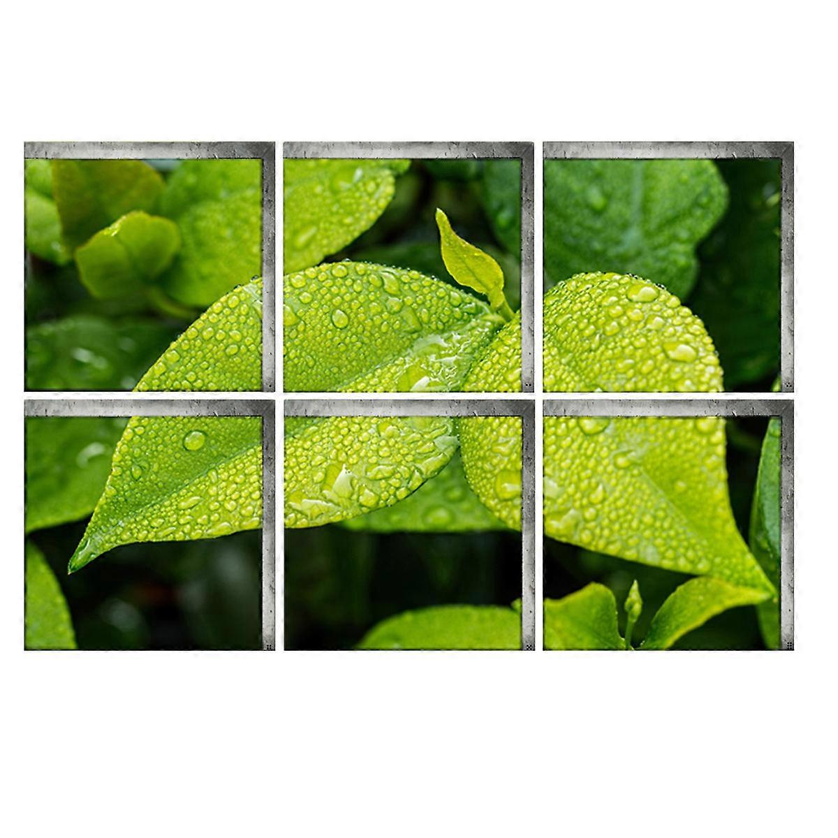 Tile Stickers For Bathroom 3D Mural Wallpaper Bathroom Accessory Square Shape Removable Technology Long-Lasting Adhesive 1 Set