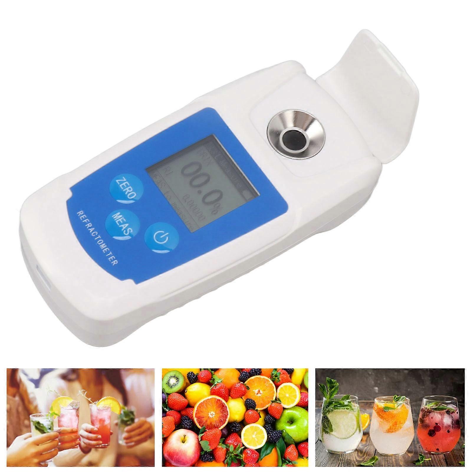 0‑55% Digital Refractometer High Accuracy Sugar Tester Meter for Beverage Drinks Sugar Content Measuring