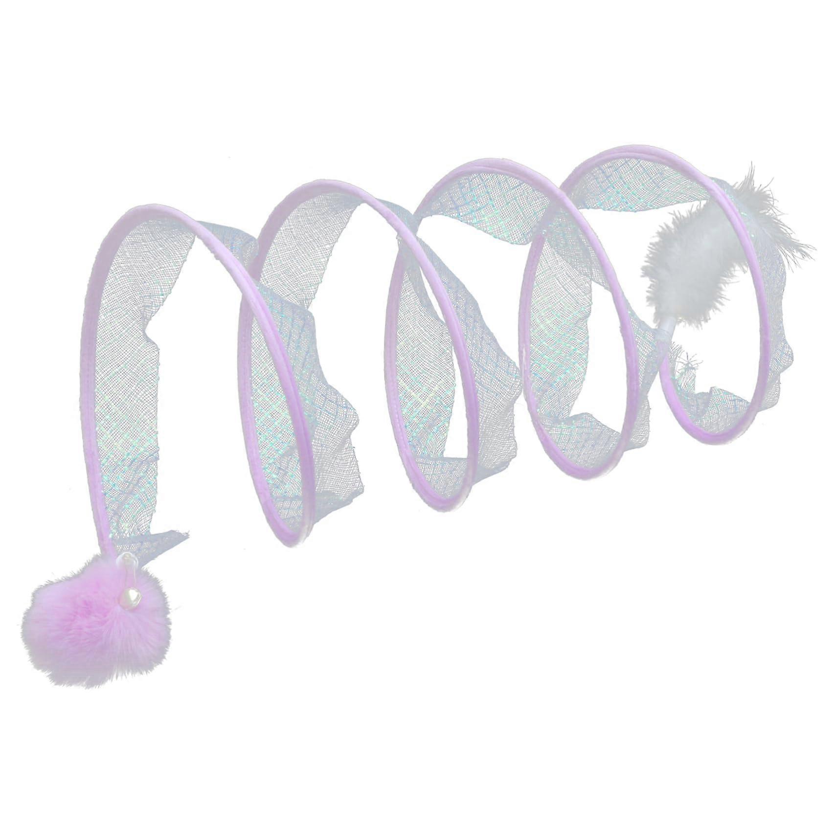 Foldable Cat Tunnel With Elastic Mesh, Interactive Cat Play Toy For Cats And Kittens, Portable Cat Tunnel