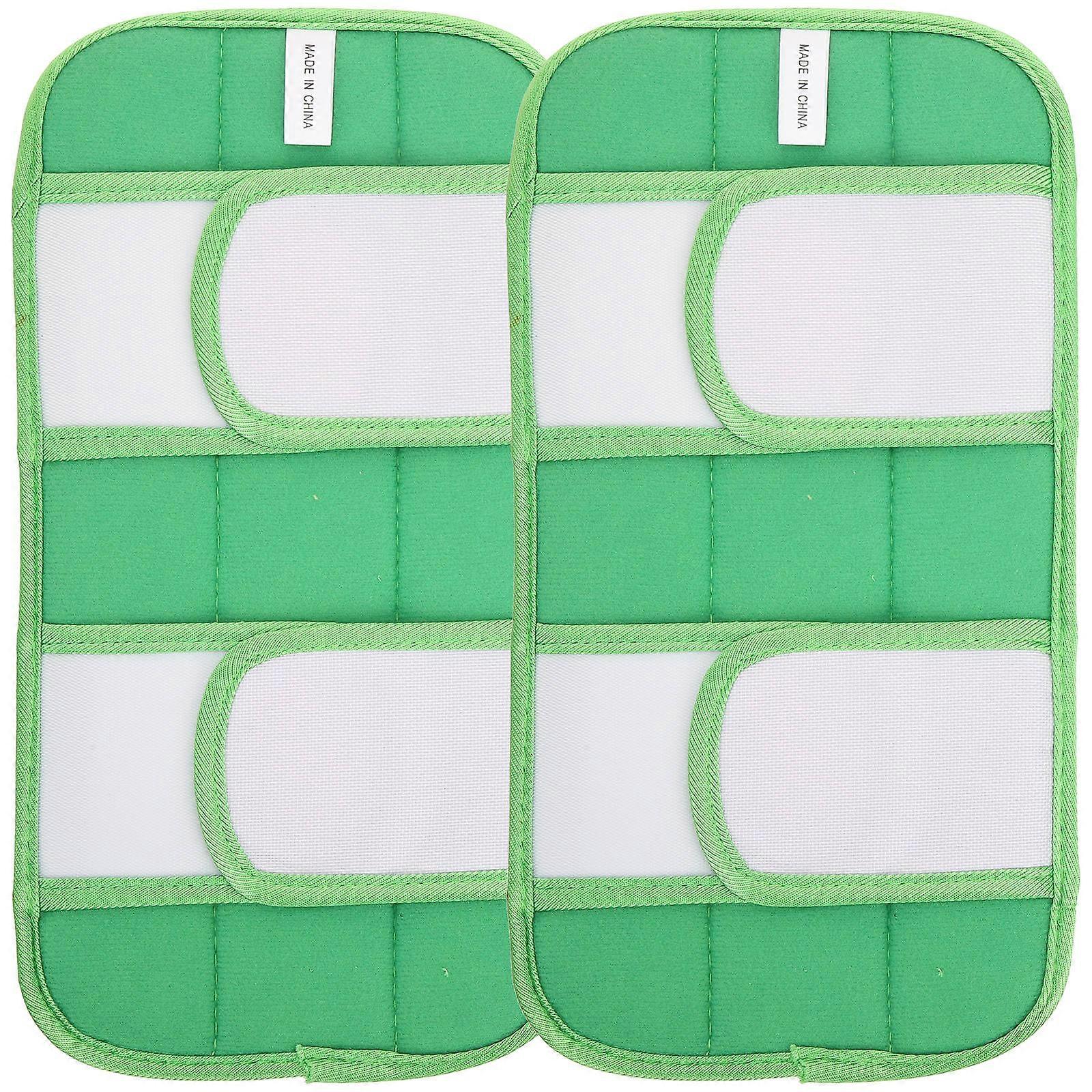 Mop Pads Replacement Reusable Fiber Mop Cover Washable Mop Head Refill Floor Mop Part Multi 30X15CM Absorption 2Pcs