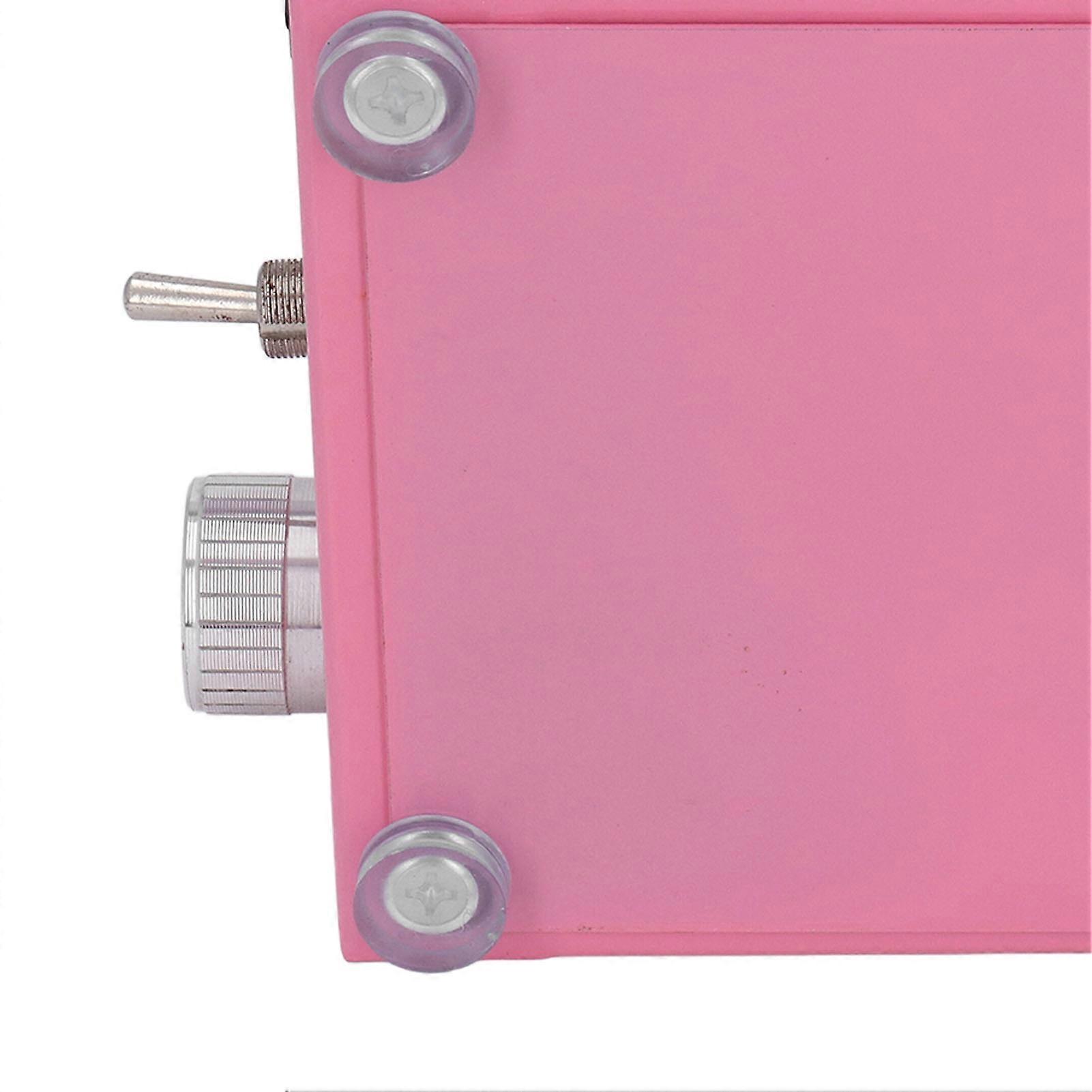 Mini Pottery Wheel Vivid Pink Stable Turntable Compact Size Basin Style Kids Pottery Wheel for Kid Pottery 100‑240V EU Plug