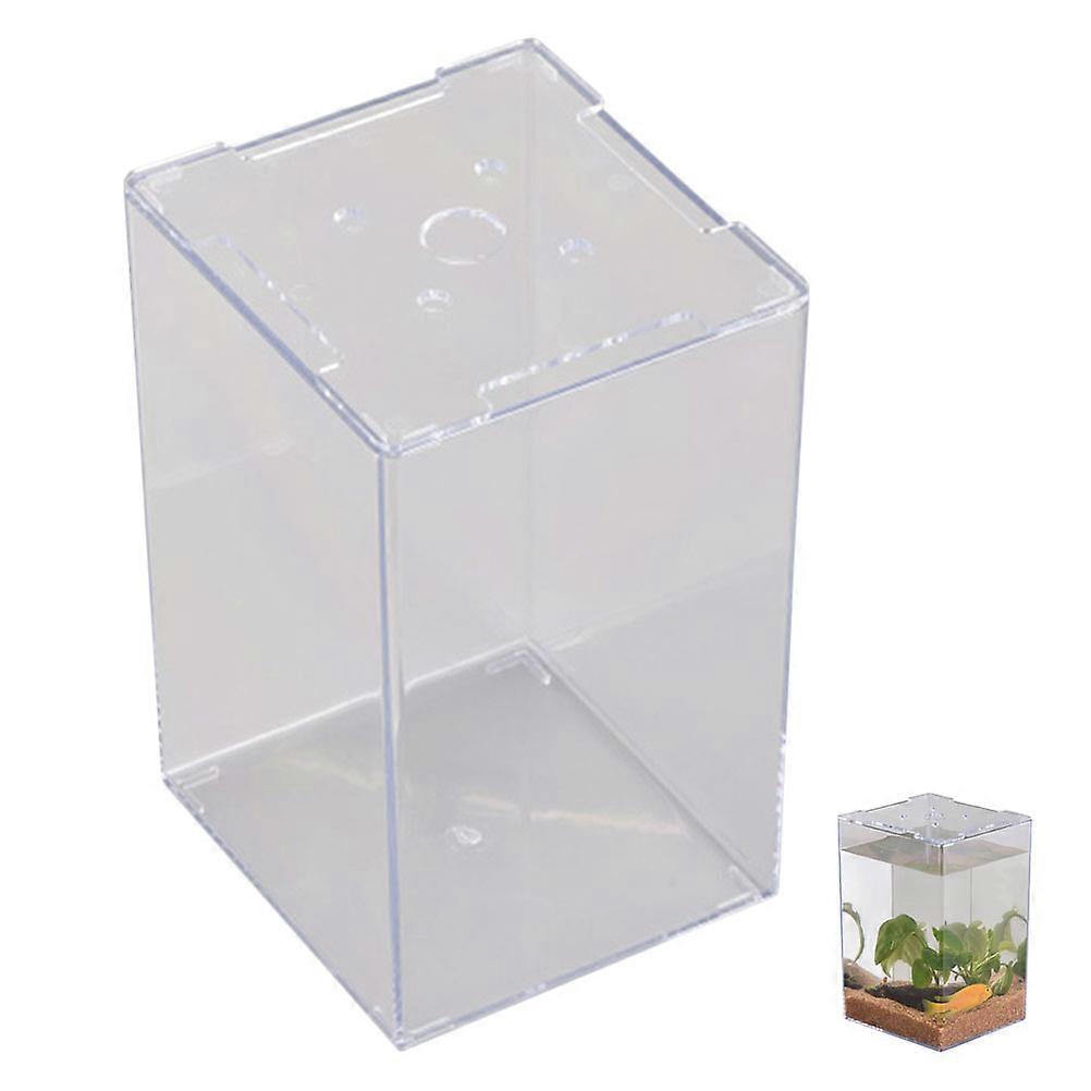 Small Desktop Aquarium Betta Fish Container Durable Construction 1Set
