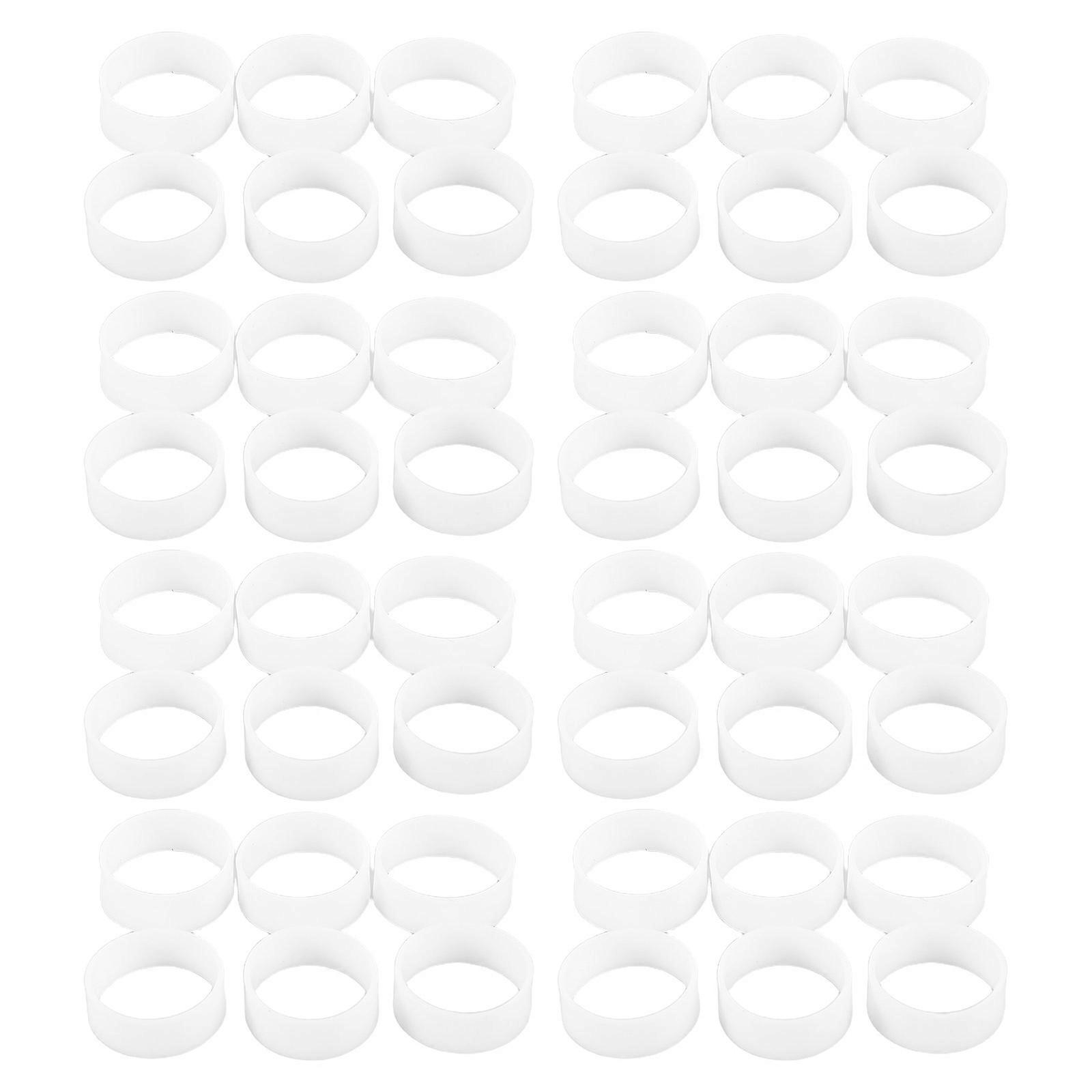 500pcs White Silicone Cable Ties for Home Organization Flexible Reusable Cord Straps for Tangle Prevention
