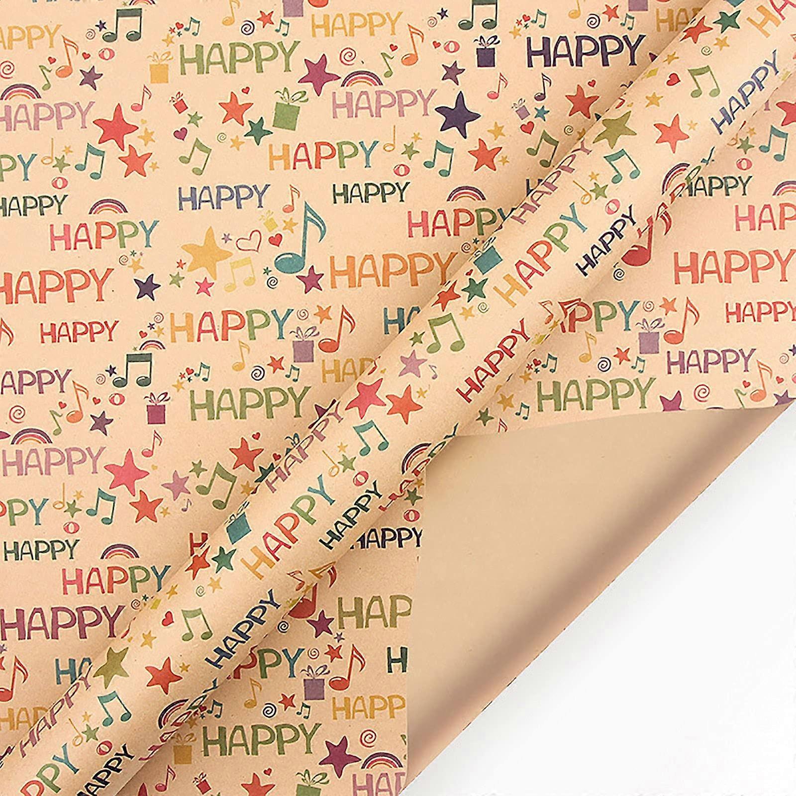 Weihnachts Geschenkpapierrollen 50x70cm für Kinder Basteln Kunst Geschenkverpackung Rustikale Weihnachtsdekoration
