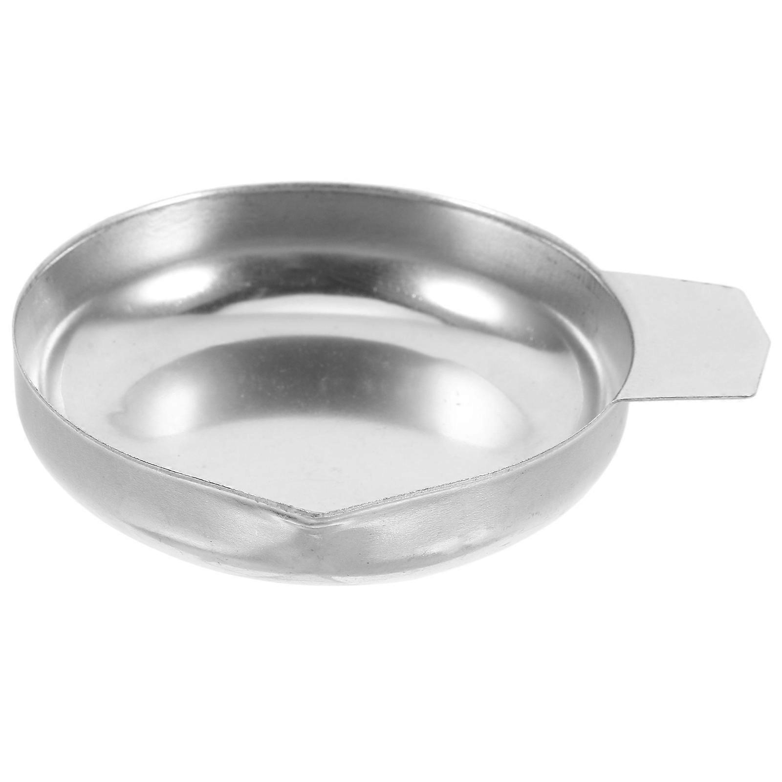 Stainless Steel Weighing Pan for Scale Precision Carat Measurement Tray with Scratch Resistant Surface for Jewelry and Food Use