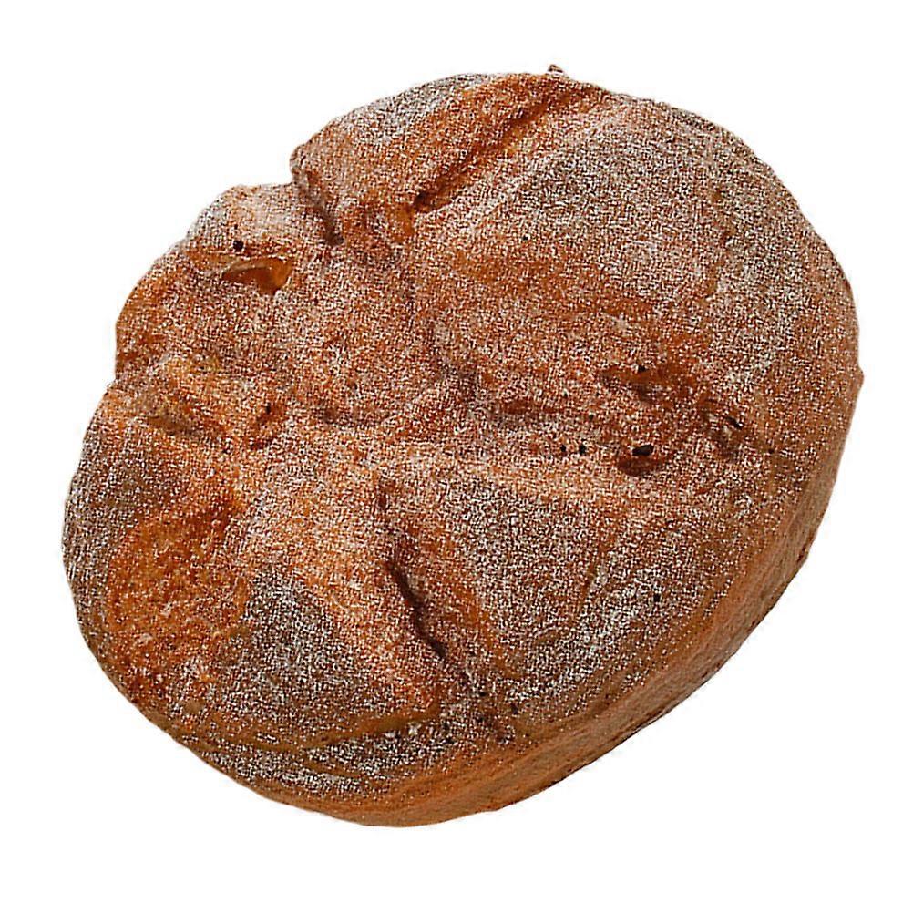 Lifelike Simulation Bread Model for Decor in Coffee Color Made with Durable PU Material 7.5 Inches