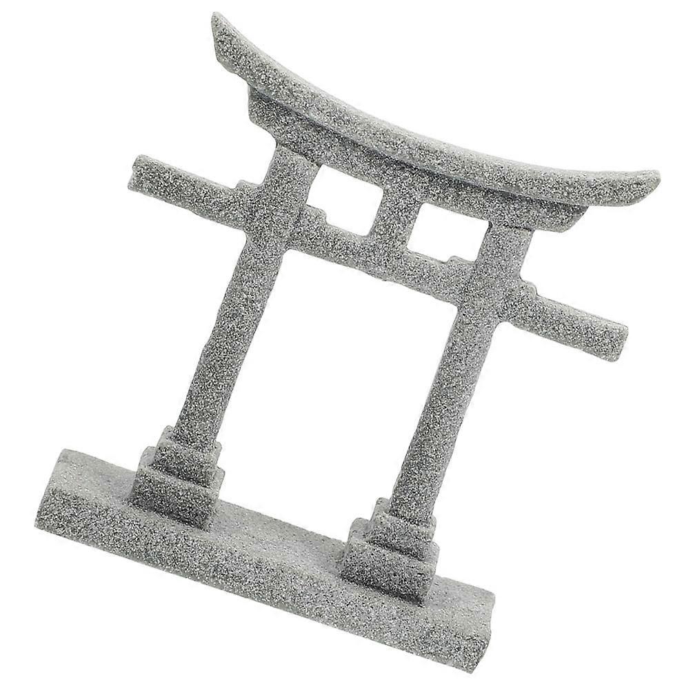 Gate Ornament Simulation for Micro Landscape Decoration Grey
