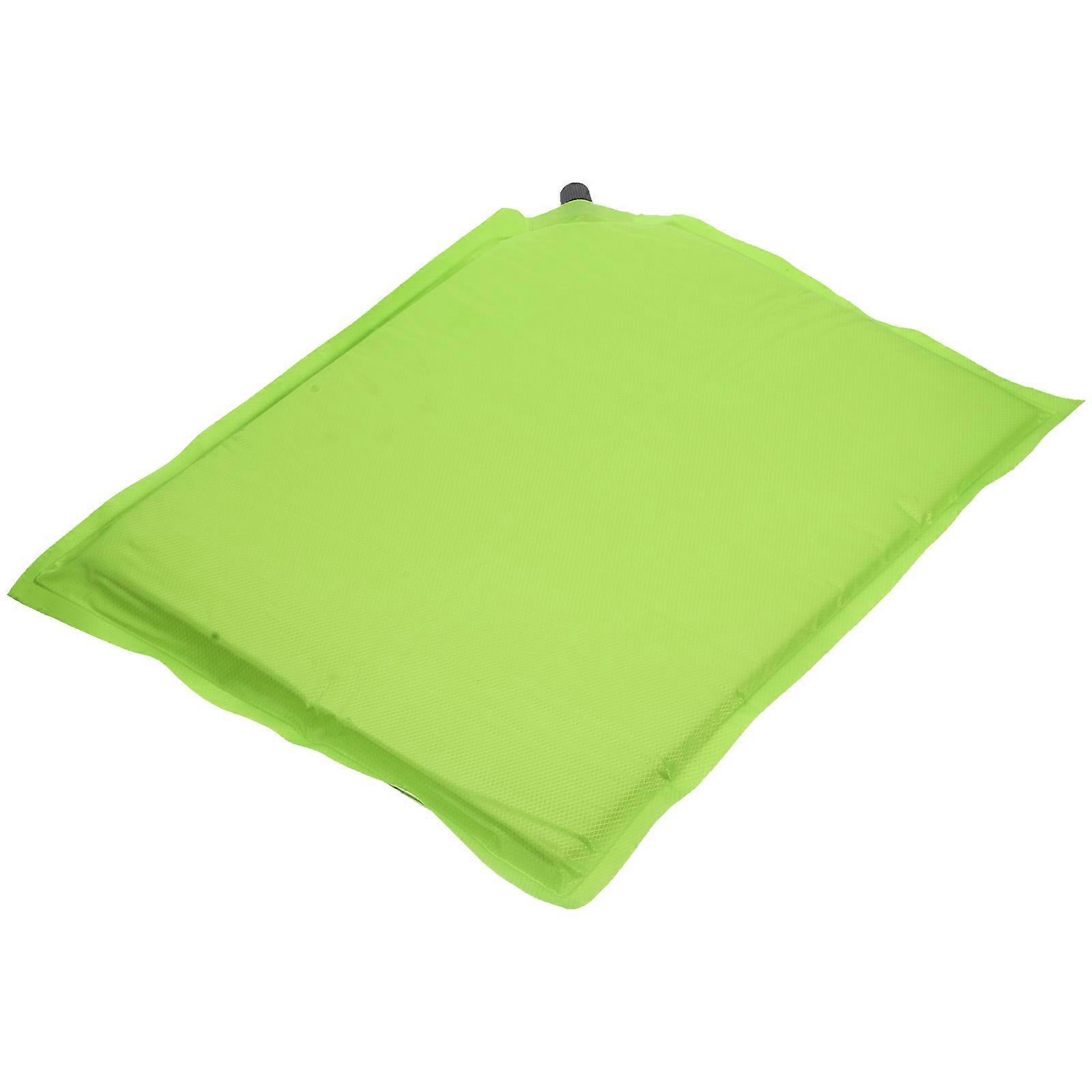 Green Oxford Cloth Inflatable Seat Cushion for Home Use Lightweight and Durable 27.5 x 18.8 inches