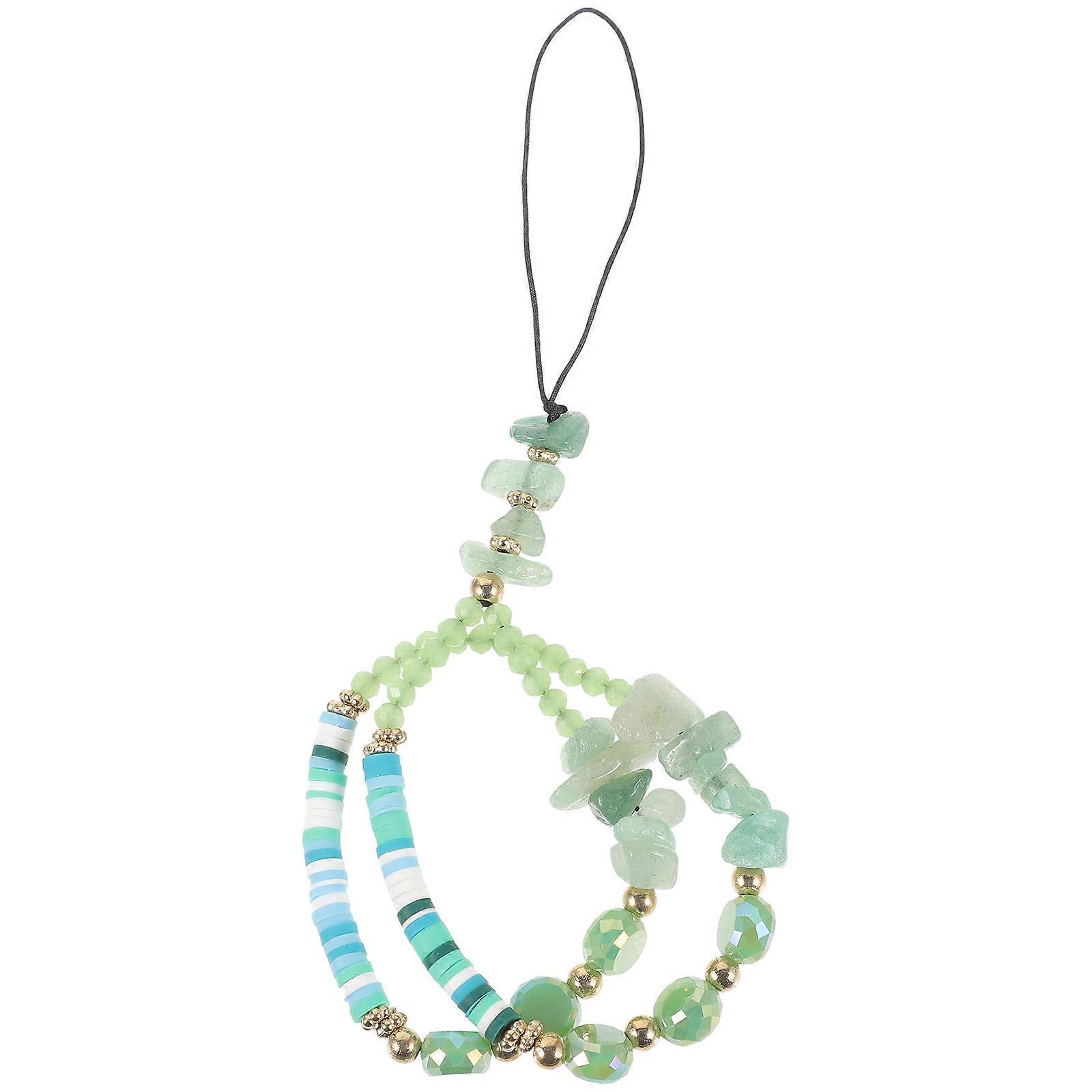Beaded Phone Strap Charm for Decoration Simple Elegant Assorted Color Plastic