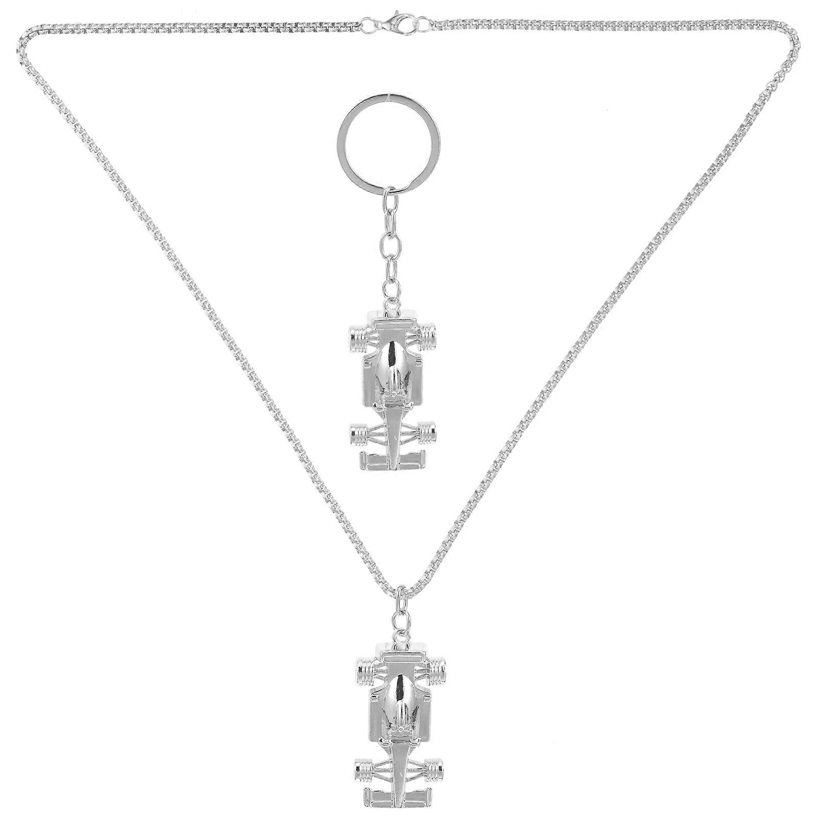 Racing Car Themed Keychains Key Ring Car Enthusiasts Portable 2Pcs