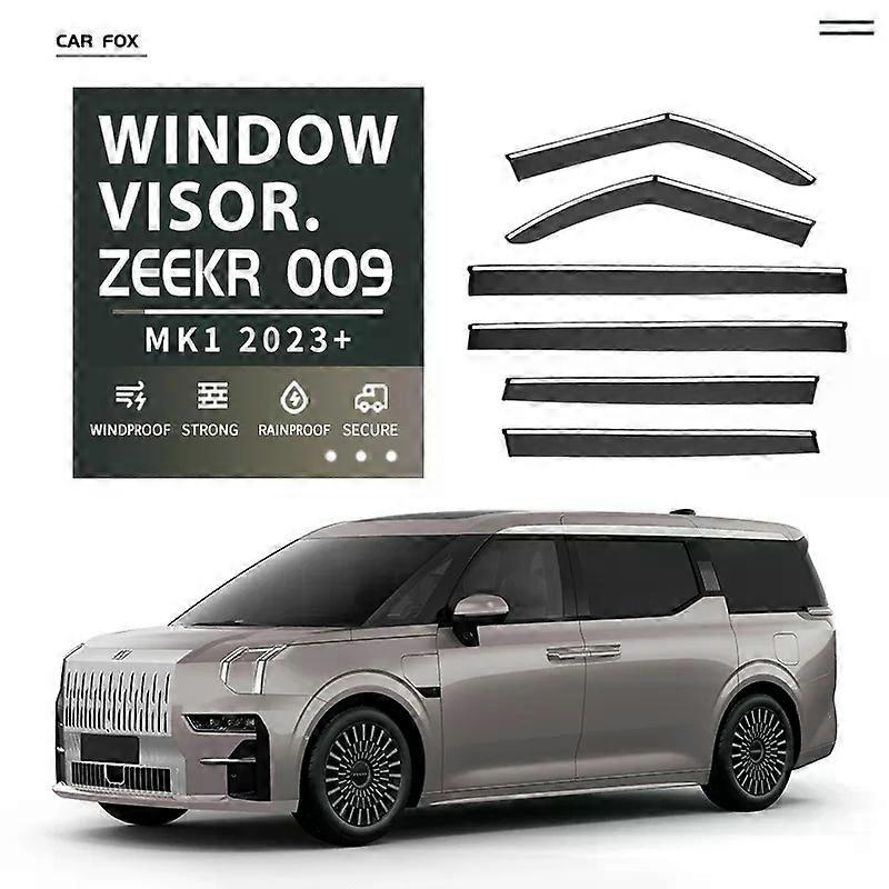 Ισχύει για 4Pcs/6Pcs Για ZEEKR 009 2023+ Γείσο παραθύρου αυτοκινήτου Στέγαστρα τέντας Παρμπρίζ Πλευρικό παράθυρο Βροχή Σκιά ηλίου Αξεσουάρ αυτοκινήτων