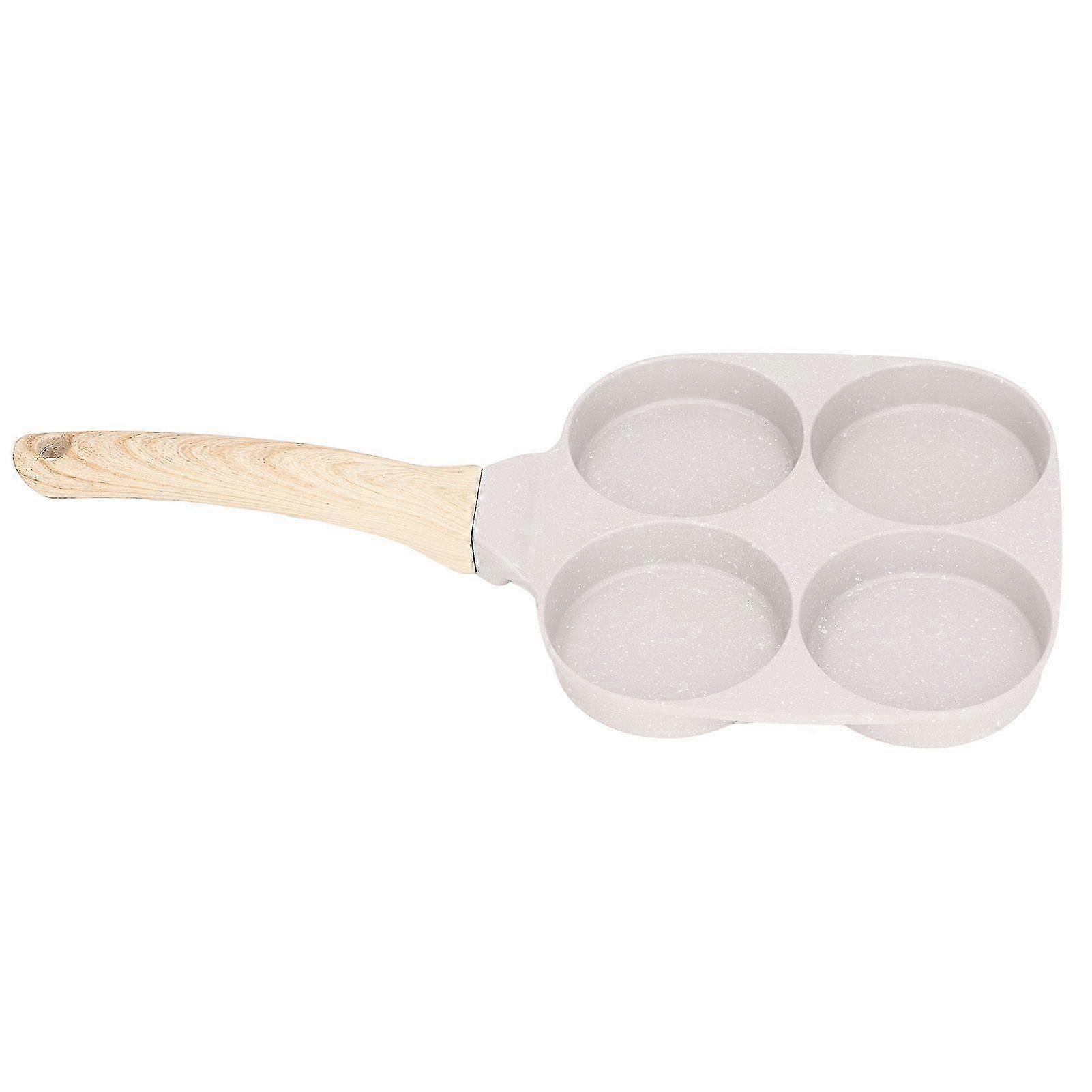 Non-Stick Egg Frying Pan with Flat Base for Induction and Gas Stoves - 4 Cups Capacity Aluminum Alloy Pancake Pan