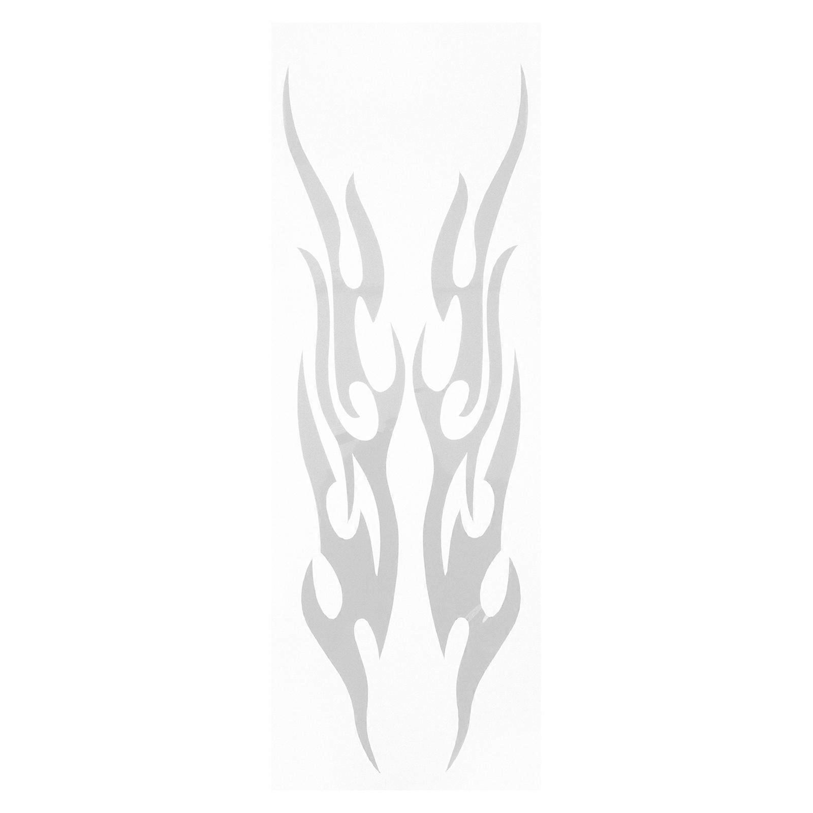 Decorative Reflective Flame Stickers For Vehicles And Driving Occasions 31x12 Cm 1Pcs