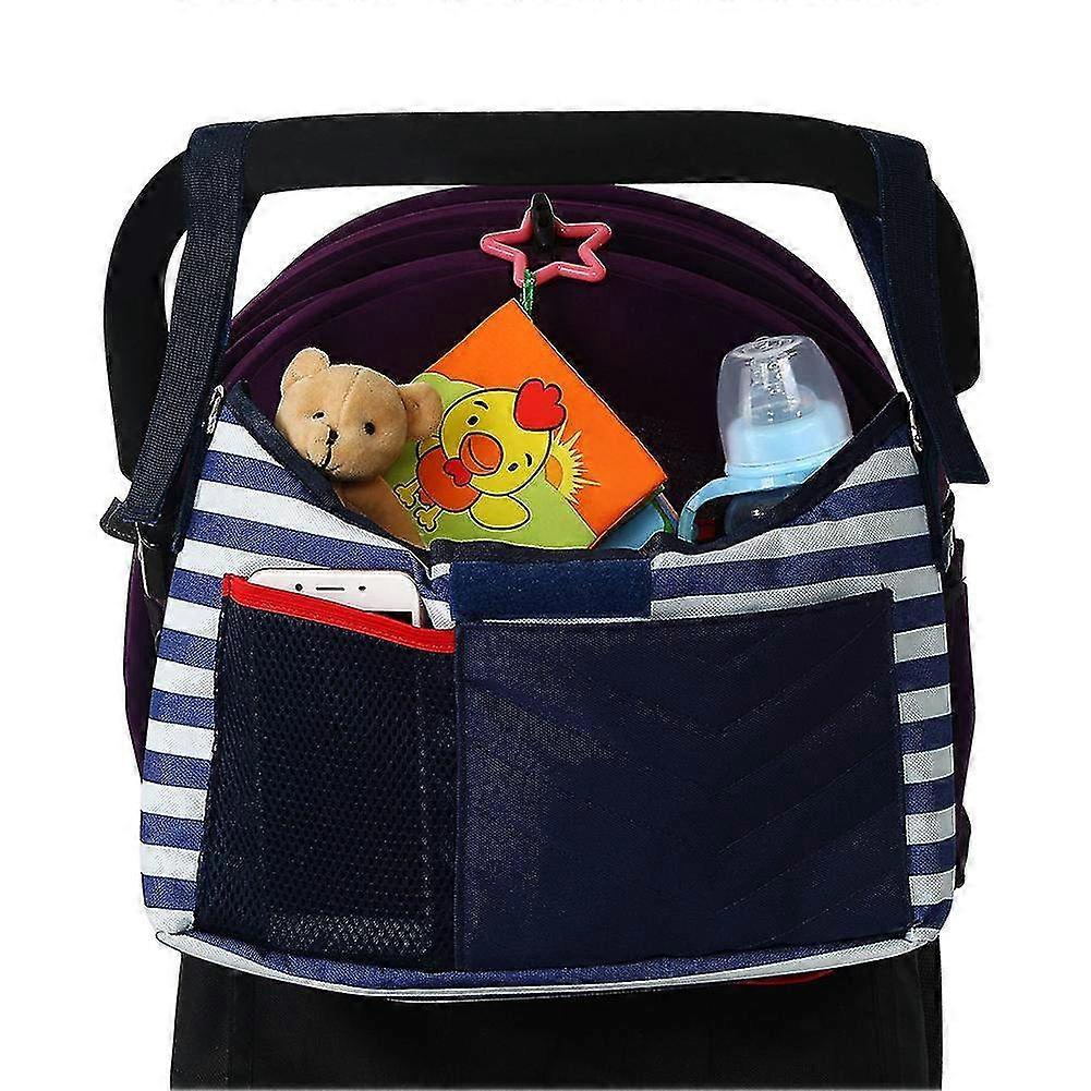 Stroller Organizer Bag with Diaper Changing Pad - Convenient Baby Care Essential for On-the-Go Parents