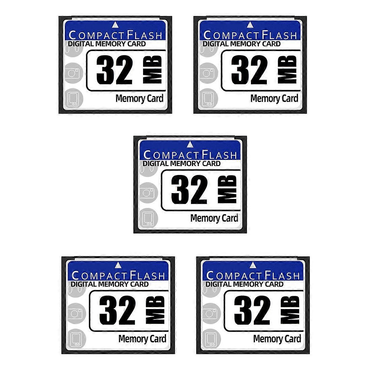 5X 32MB Compact Flash Memory Card for Camera, Advertising Machine, Industrial Computer Card