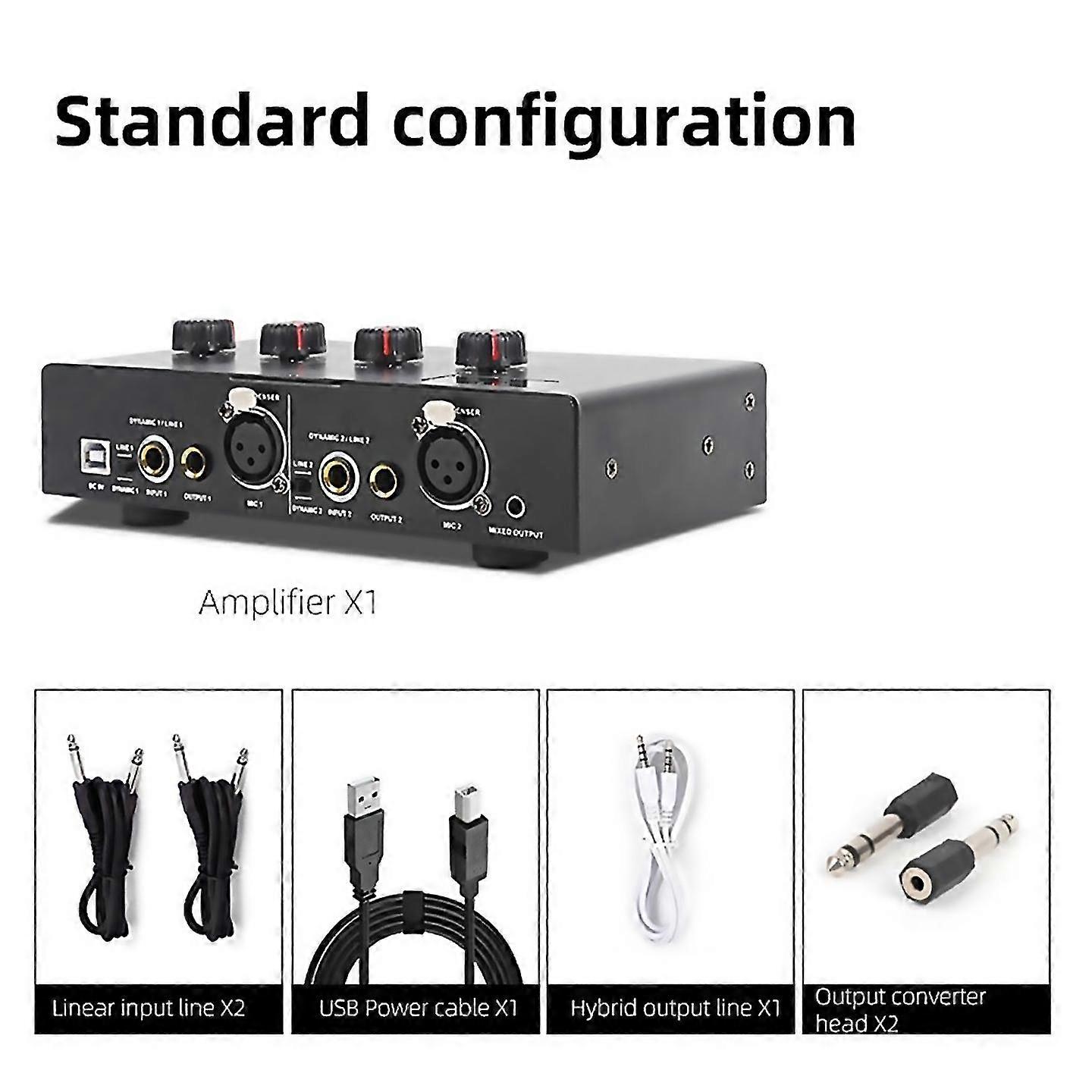 48v Dynamic Microphone Condenser Mic Amplifier Audio B