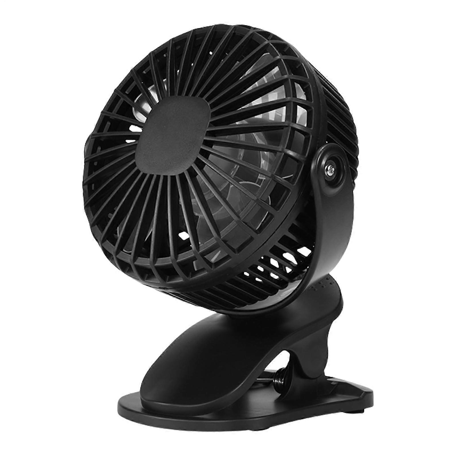 Portable Desk Fan, Rechargeable Battery-Powered, Clip-On Design For Strollers And Desks, Outdoor Camping Fan