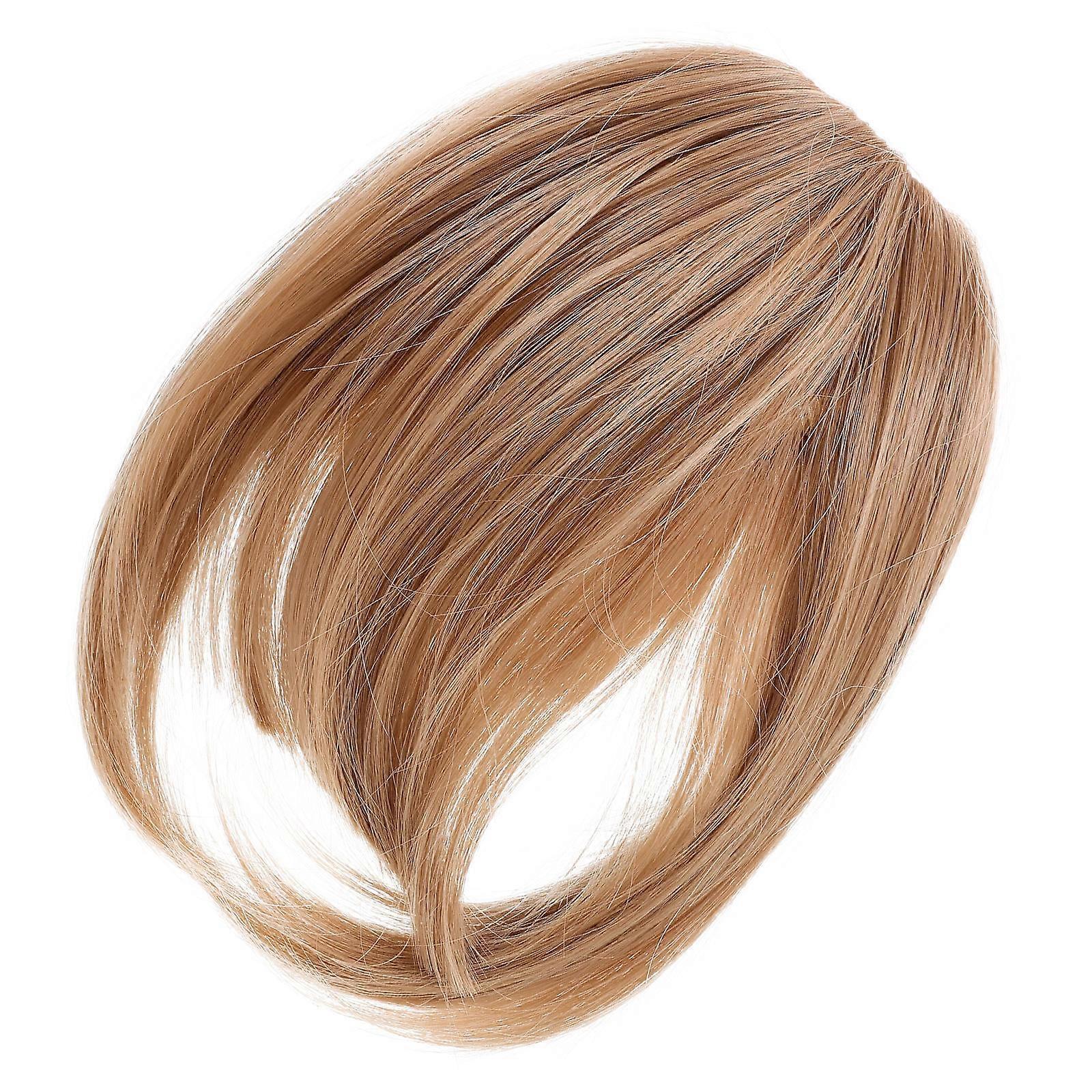 Clip In Bangs Hair Extensions with Brown Color High Temperature Fiber for Authentic Look and Comfortable Wear