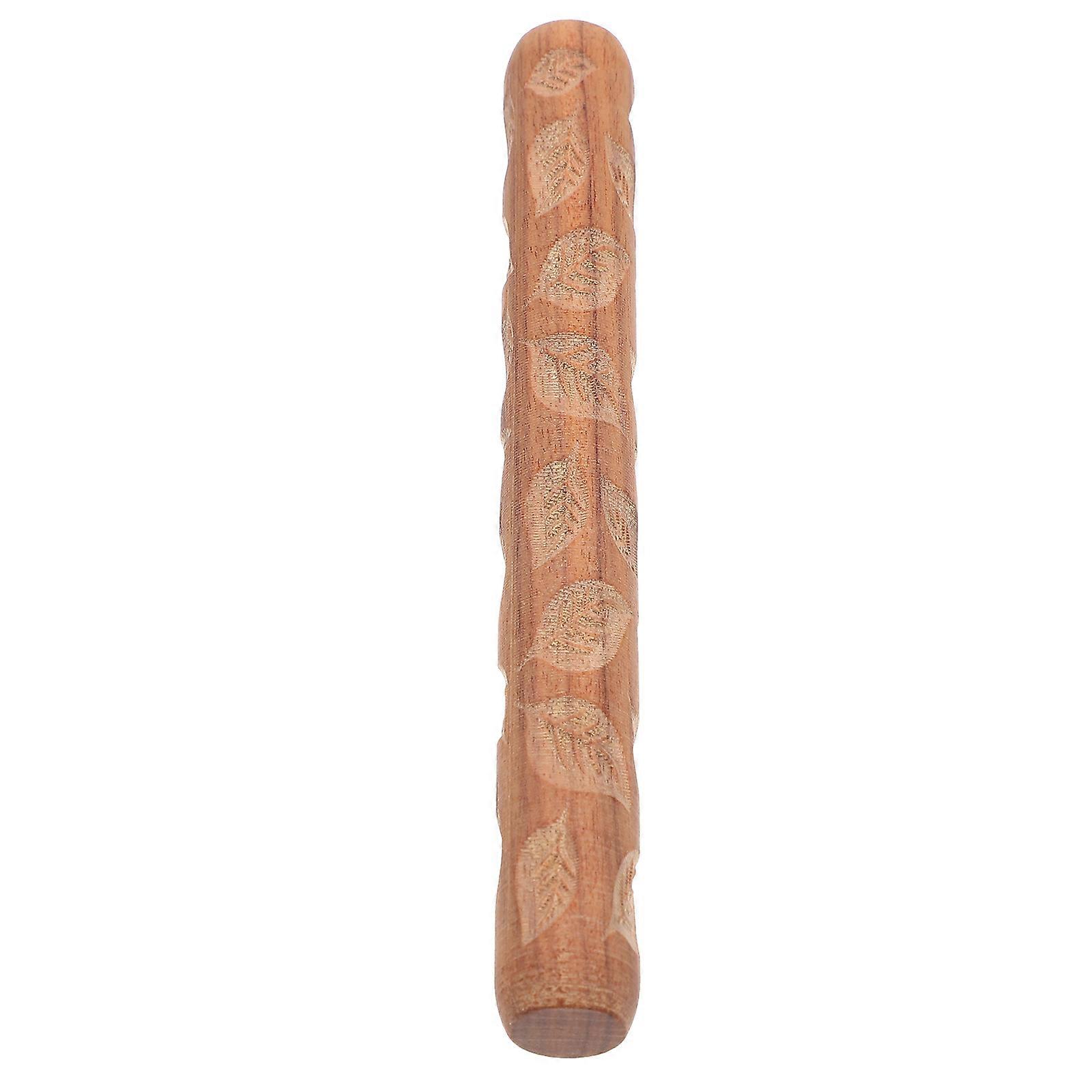 Wood Hand Roller for DIY Use Durable and Comfortable to Grip Easy to Clean and Store Brown Plastic