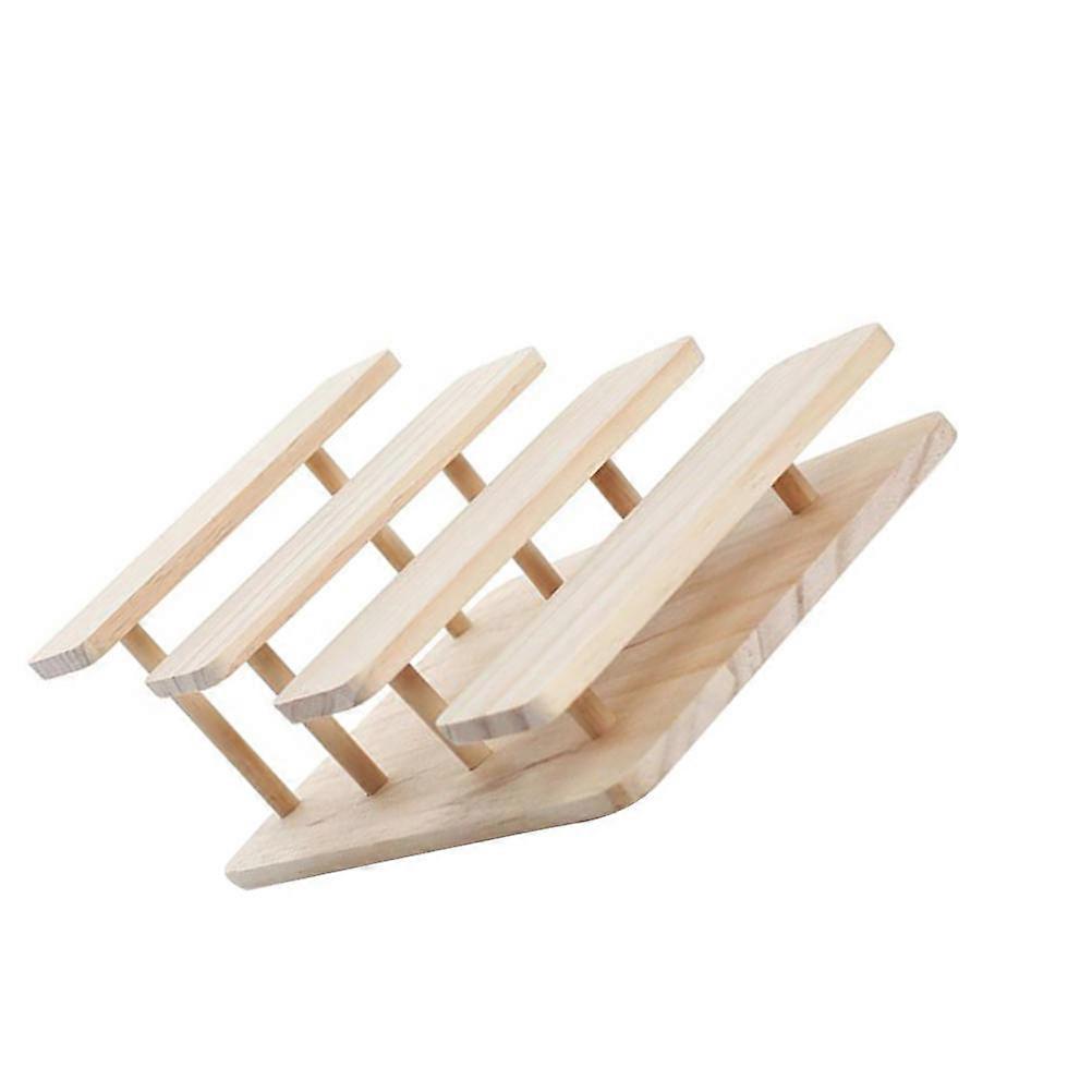 Rosy Synthetic Material Glasses Display Rack for Home or Shop Use Fits Any Room Decor Fourtiered