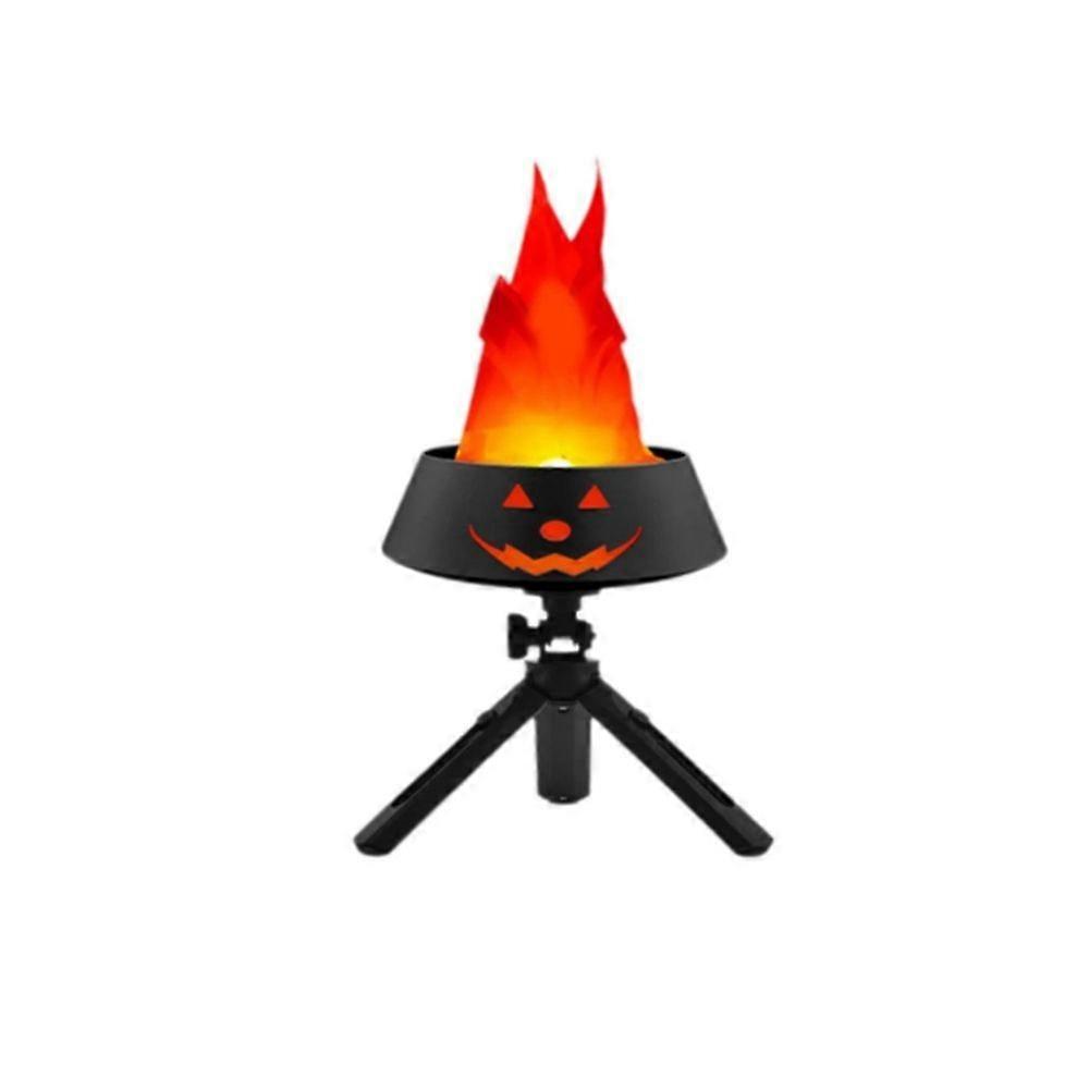 3D Fake Flame Lamp,110V Electric Campfire Artificial Flickering Flame Table Lamp