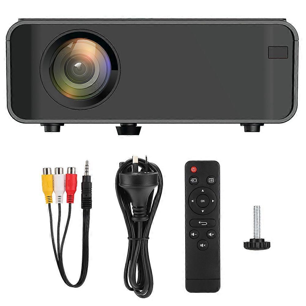 Tragbarer High Definition 1080P LED-Projektor (720P Sync Screen Version) Schwarz