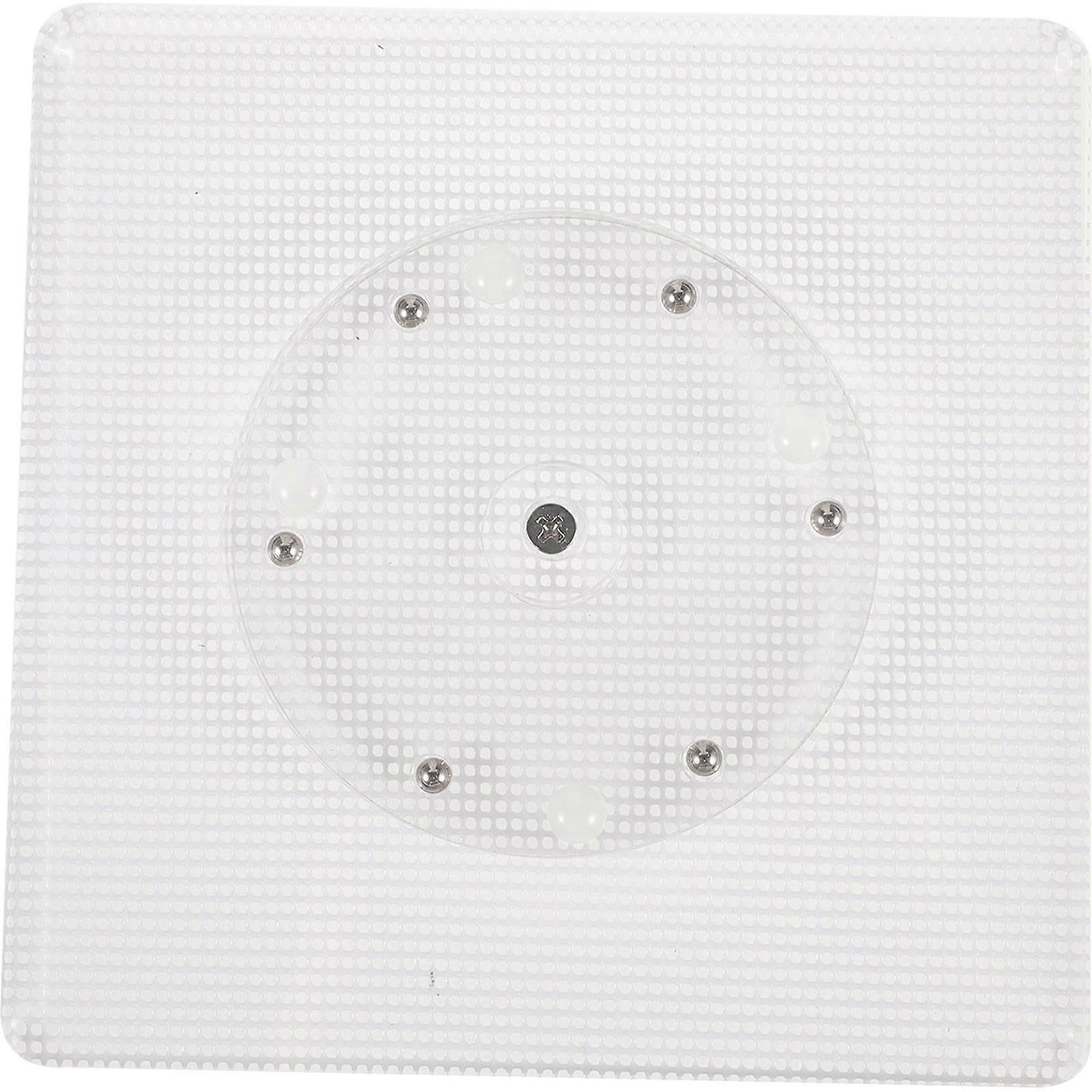 Acrylic Rotating Cake Decorating Turntable Clear Appearance 15x15cm Suitable For Home Cooks 1Pcs