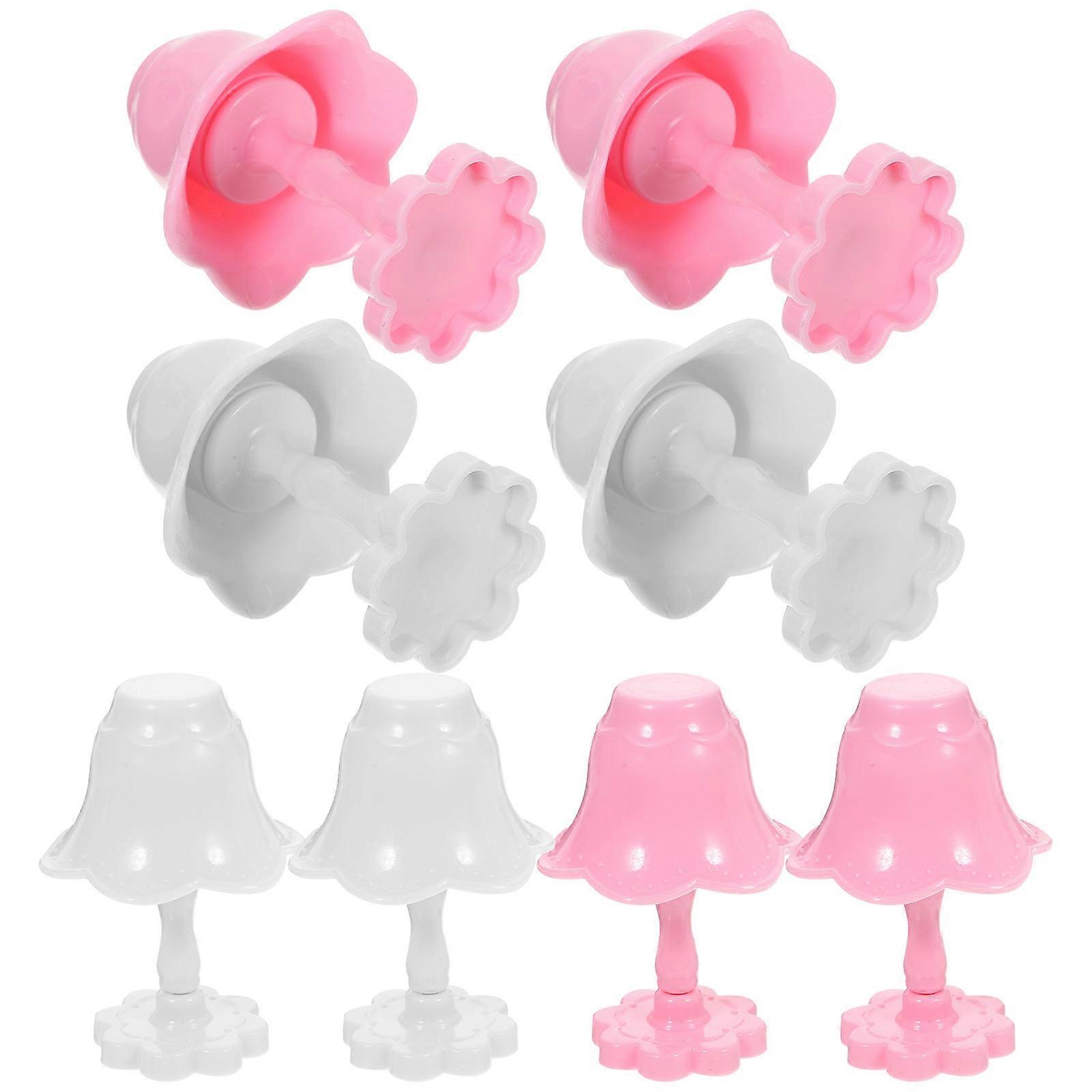 8Pcs Mini Desk Lamps for Decor Made of ABS Plastic Adorable Fashionable Small Lights for Home