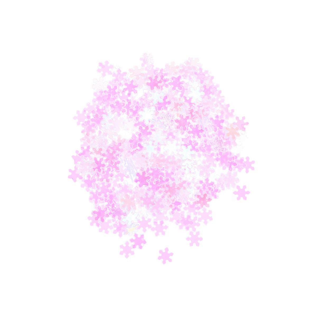 Violet Plastic Snowflake Decorative Accessories for Christmas Tree and Wedding Party Decoration