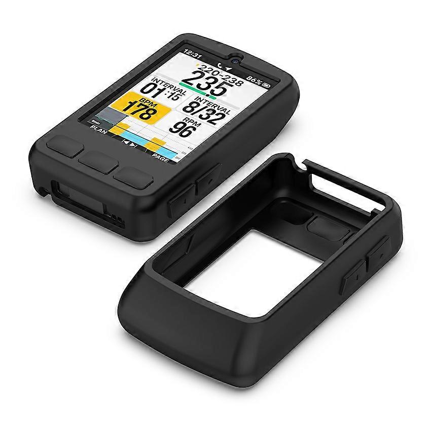 Silicone Stopwatch Case Protector Case WF157 Accessories for Wahoo ELEMNT BOLT V3/T3 Black