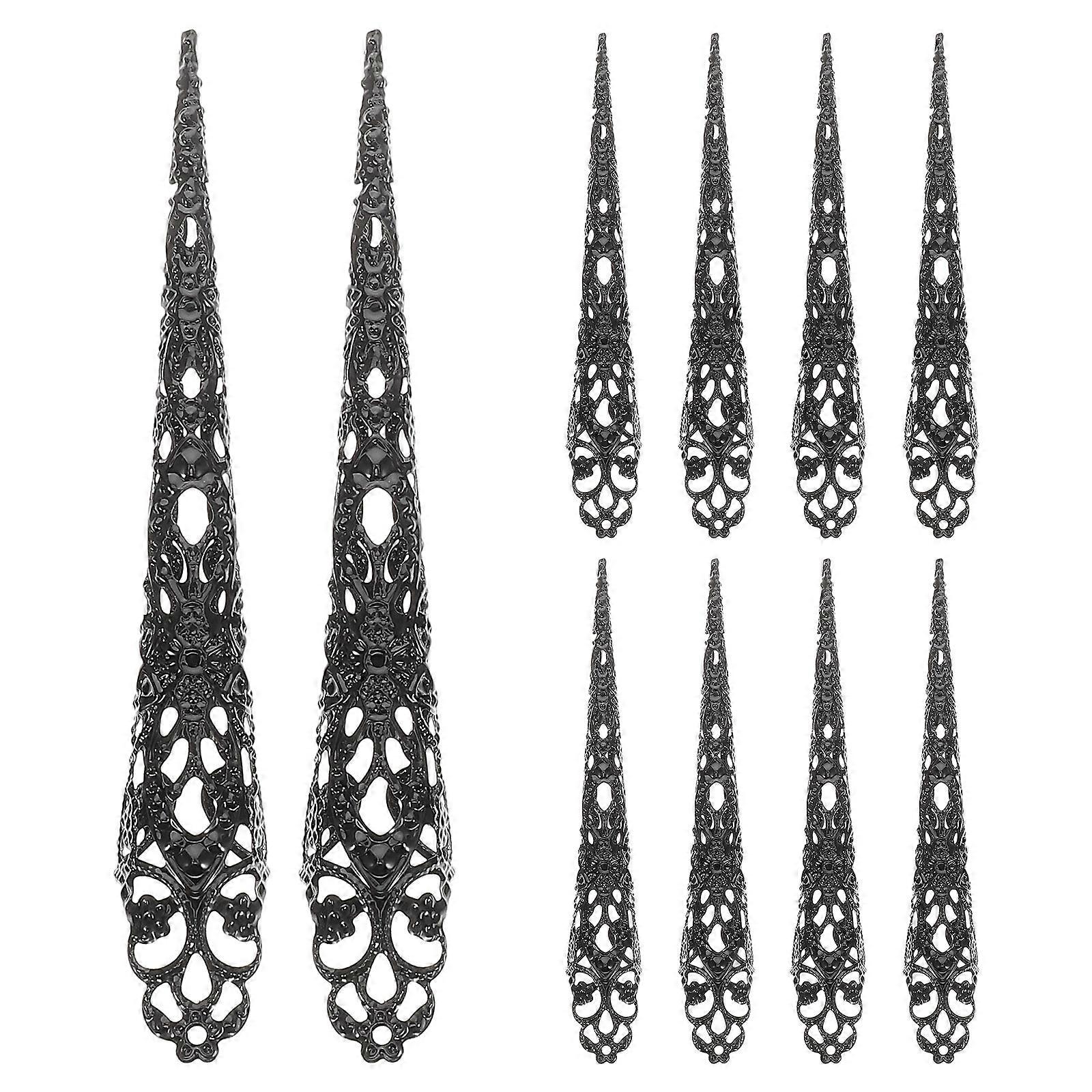 It looks like you've provided a product title or listing description for a set of **decorative fingernail claw accessories** commonly used for