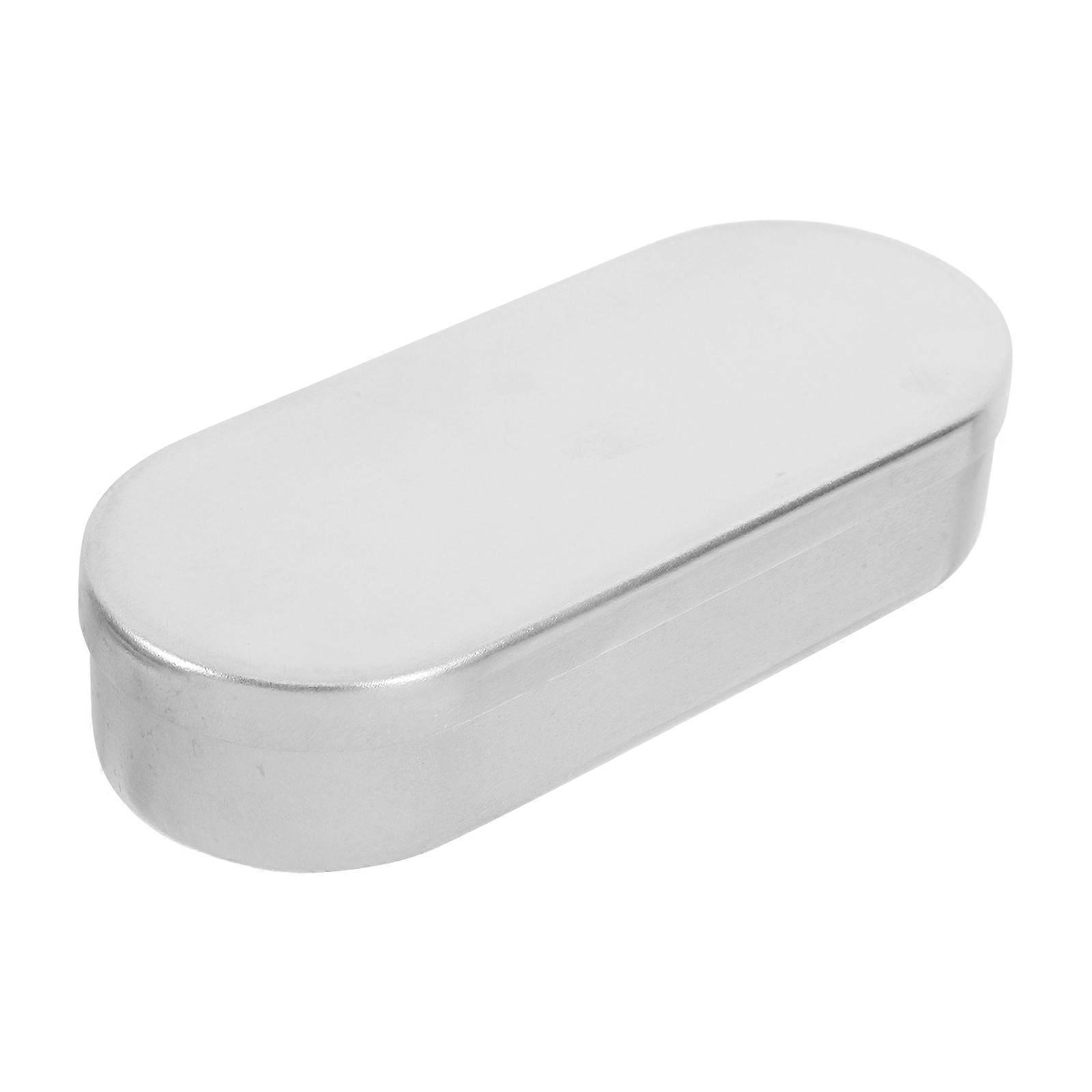 Portable Aluminum Thermometer Storage Box for Safe Organization and Easy Access Silver Compact Size