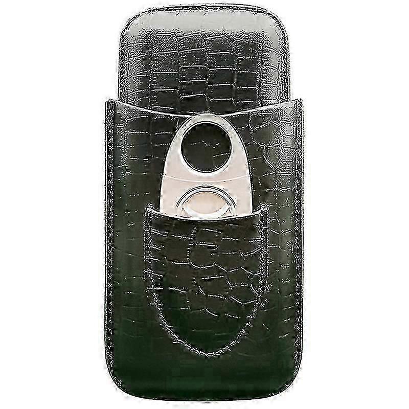 Genuine Leather Cigar Case for Premium Cigars Travel Storage and Protection
