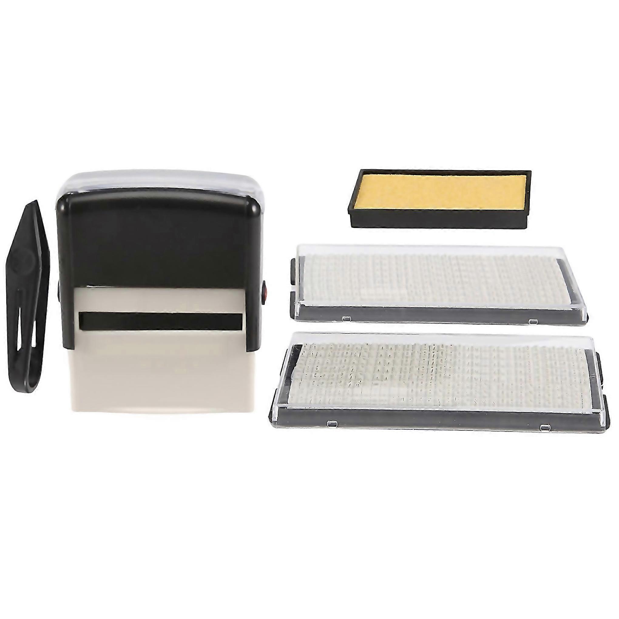 For Self Inking Stamp Set Diy Business Name Number Address Printing Rubber Stamp