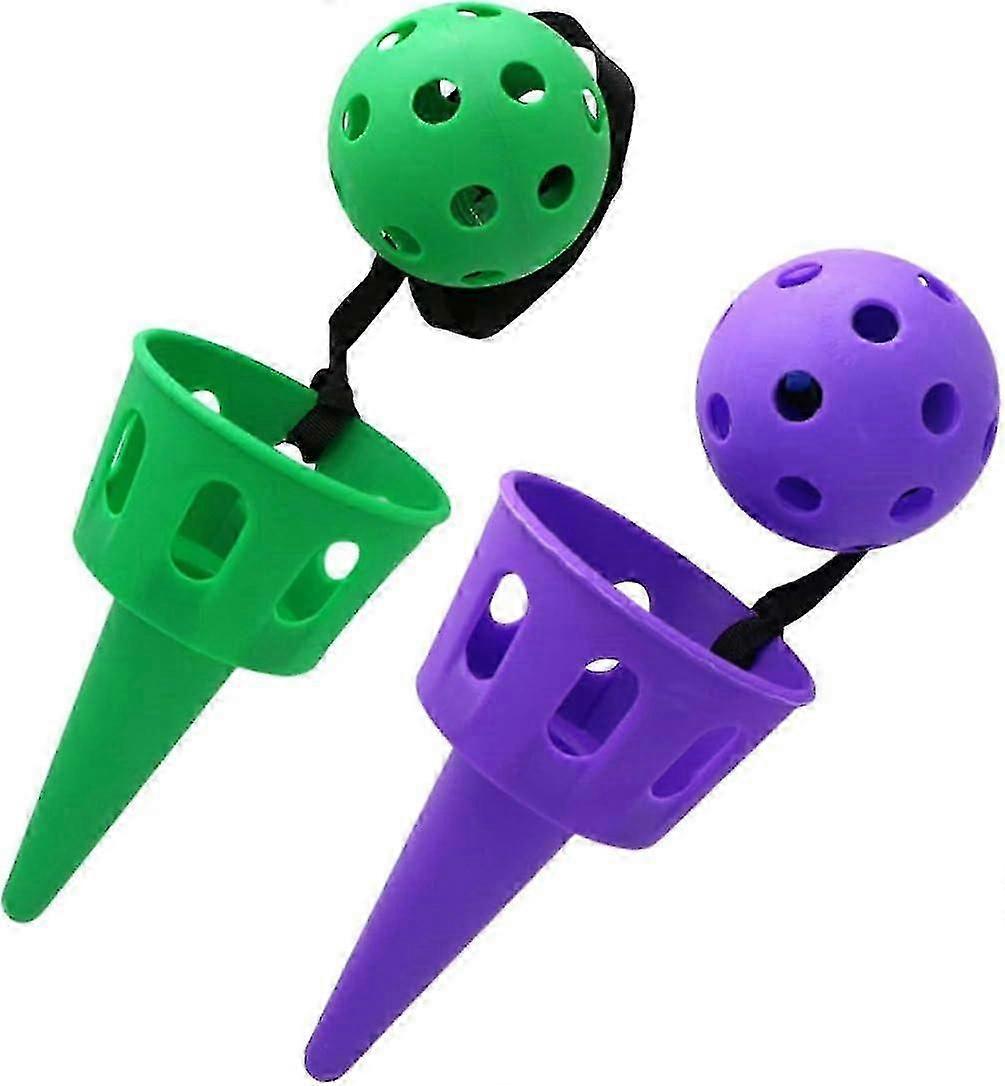 2 Sets Cup and Ball Game Mini Catch Ball Toy Ball Catching Cup Hand Eye Coordination Educational Toy for Toddler Kids Party Favor