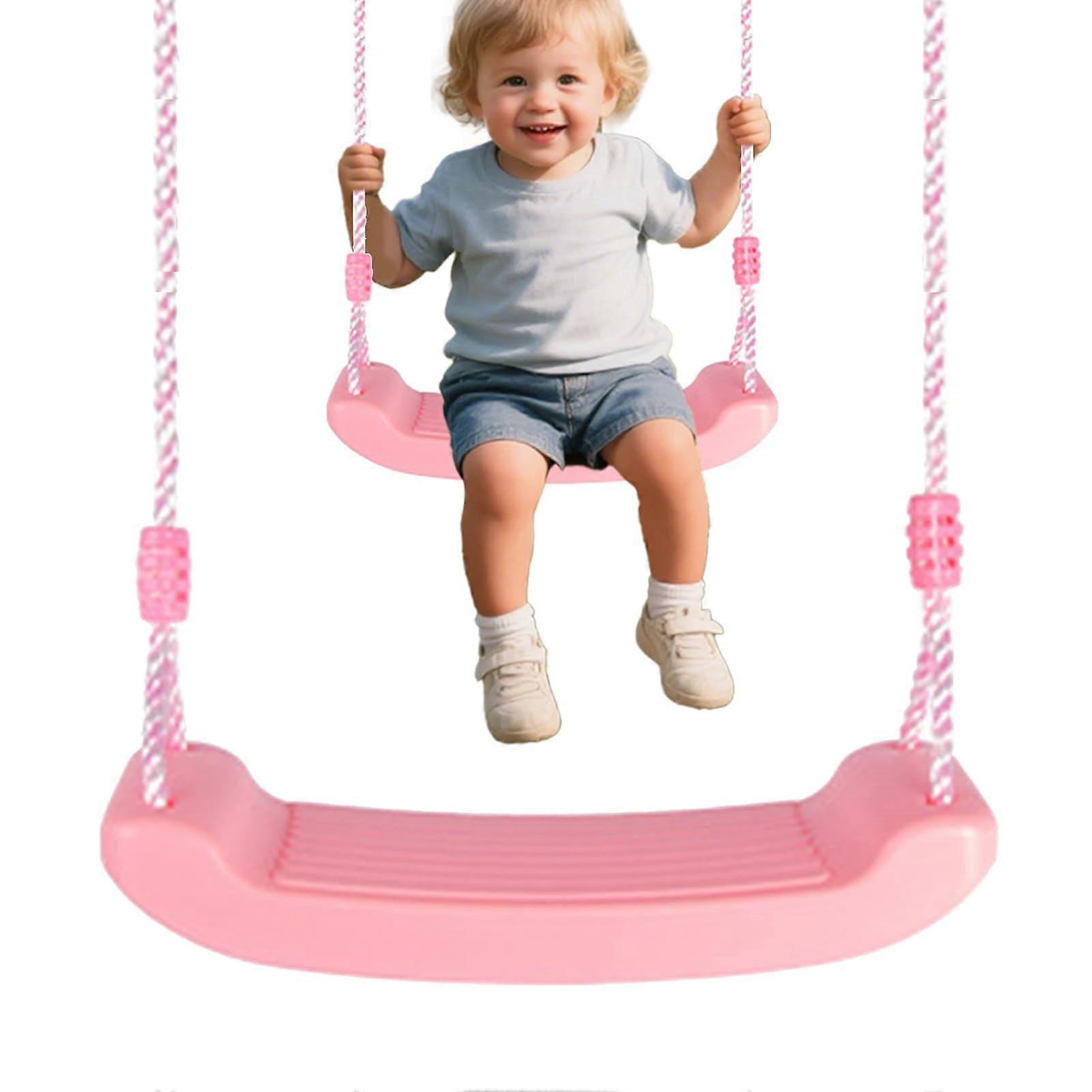 Adult Swing Seat with Adjustable Rope - High Performance Rustproof Anti-Slip Design for Children and Adults, Pink Color
