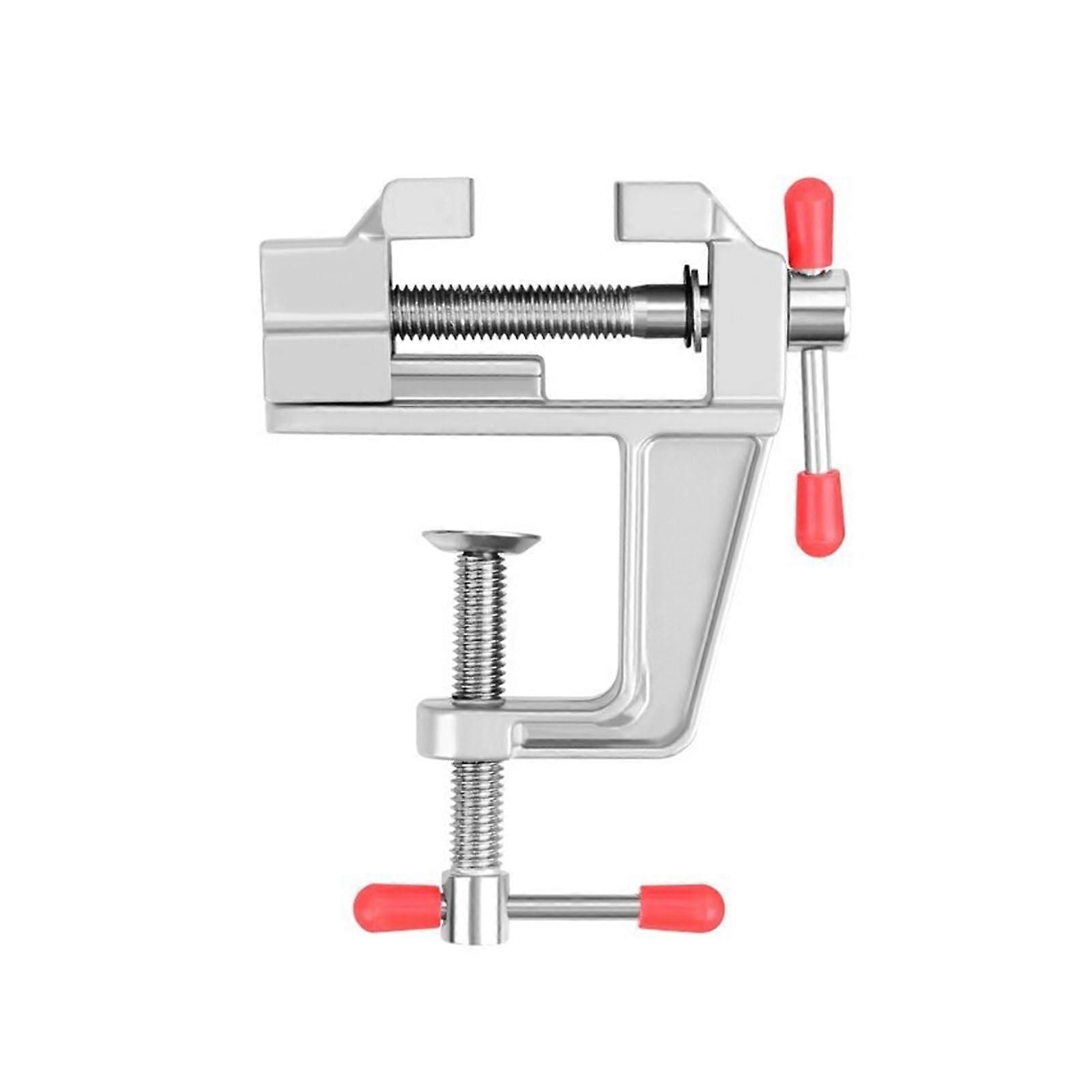 35 mm Aluminium Alloy Workbench Vise Multi-Functional Table Vise For DIY Hand Tools Silver