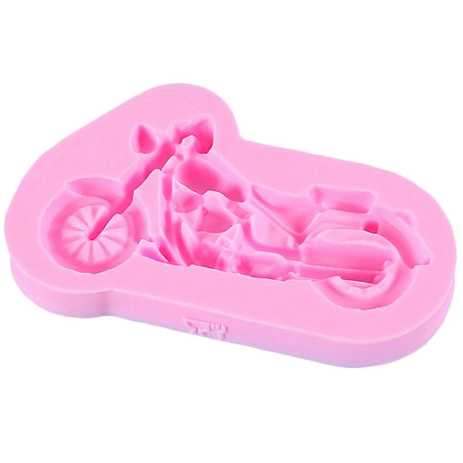 Baking Gadgets Silicone Material Motorcycle Shape for Cake Topper Decorating