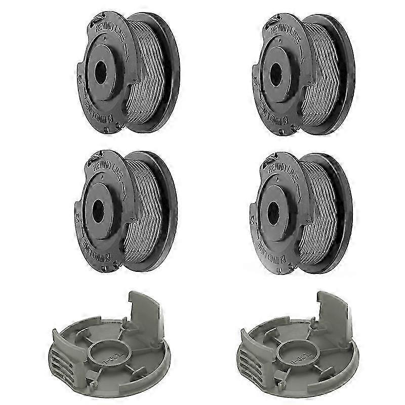 Bosch Easy GrassCut Replacement Spool and Cap Set - 4-Pack