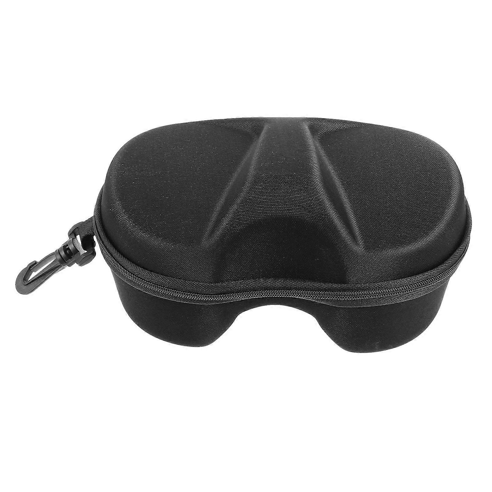 Ski Goggle Case Goggles for Snowboarding Sunglass Organizer Storage 18x12 cm Black