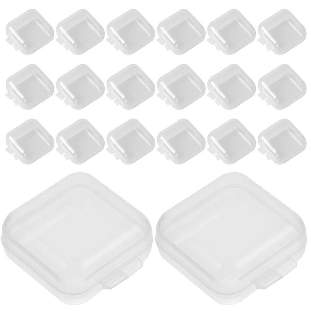 Small Clear Plastic Containers Storage for Small Items Transparent Pp Organizer Dustproof 100Pcs
