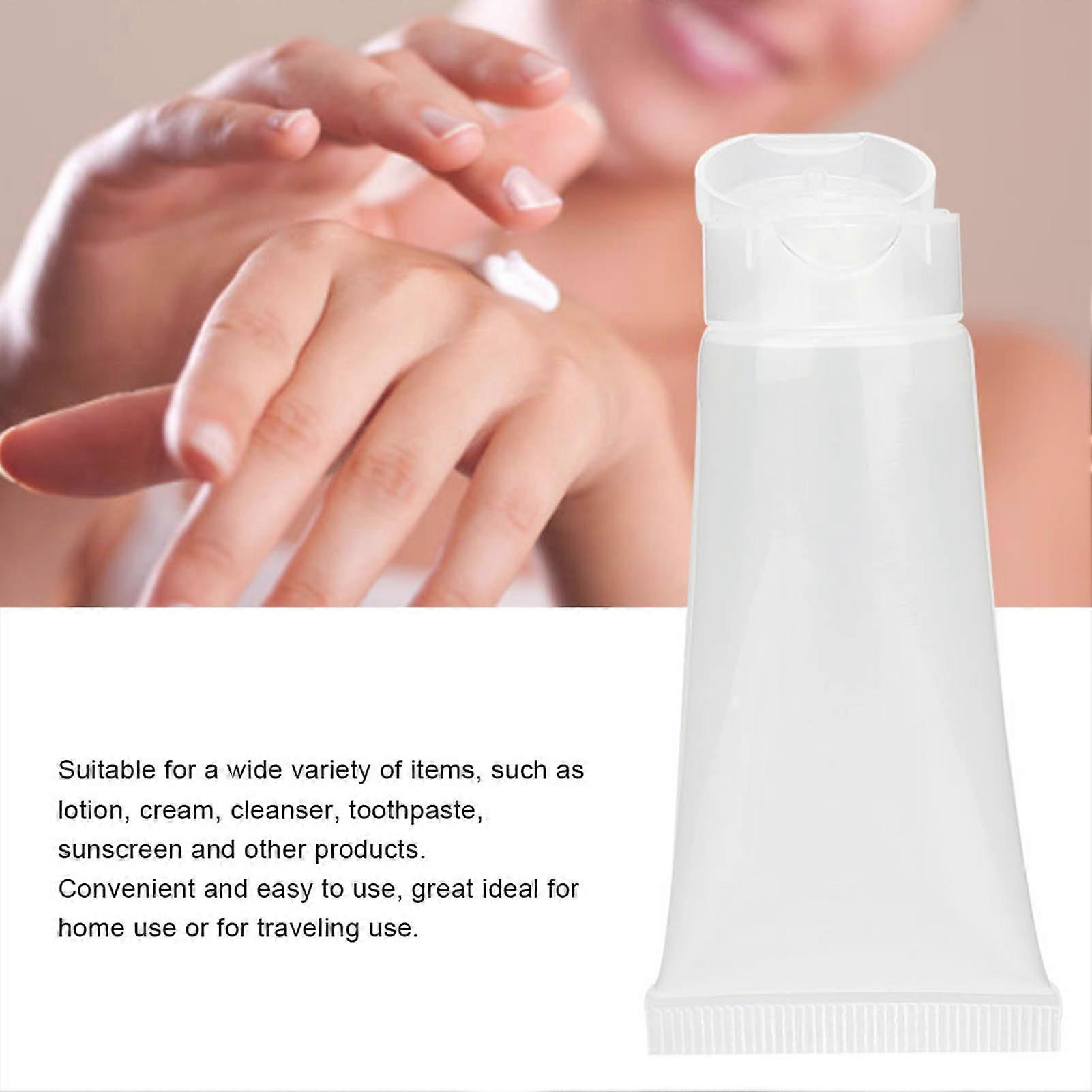 20ml Portable Empty Squeeze Plastic Bottles for Travel 50pcs