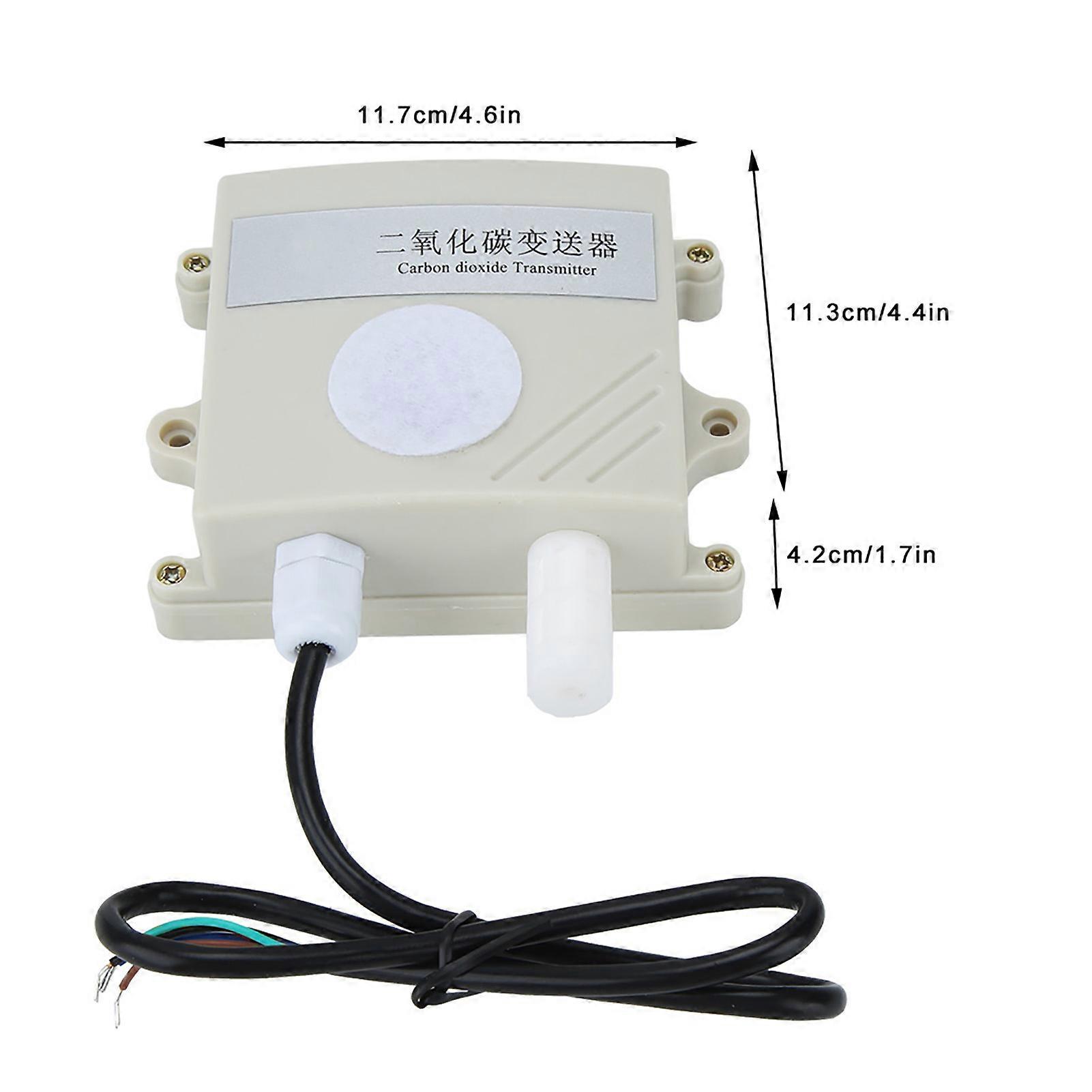 High Accuracy CO2 Sensor 400-5000PPM, 4.6x4.4x1.7in, IP65 PVC