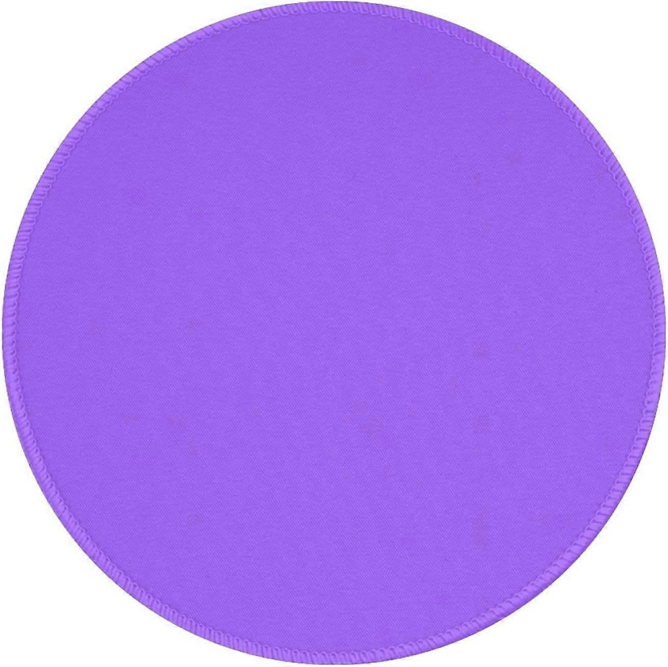 Solid Color Light Purple  Mouse Pad,NonSlip Rubber Base Durable Stitched Edges