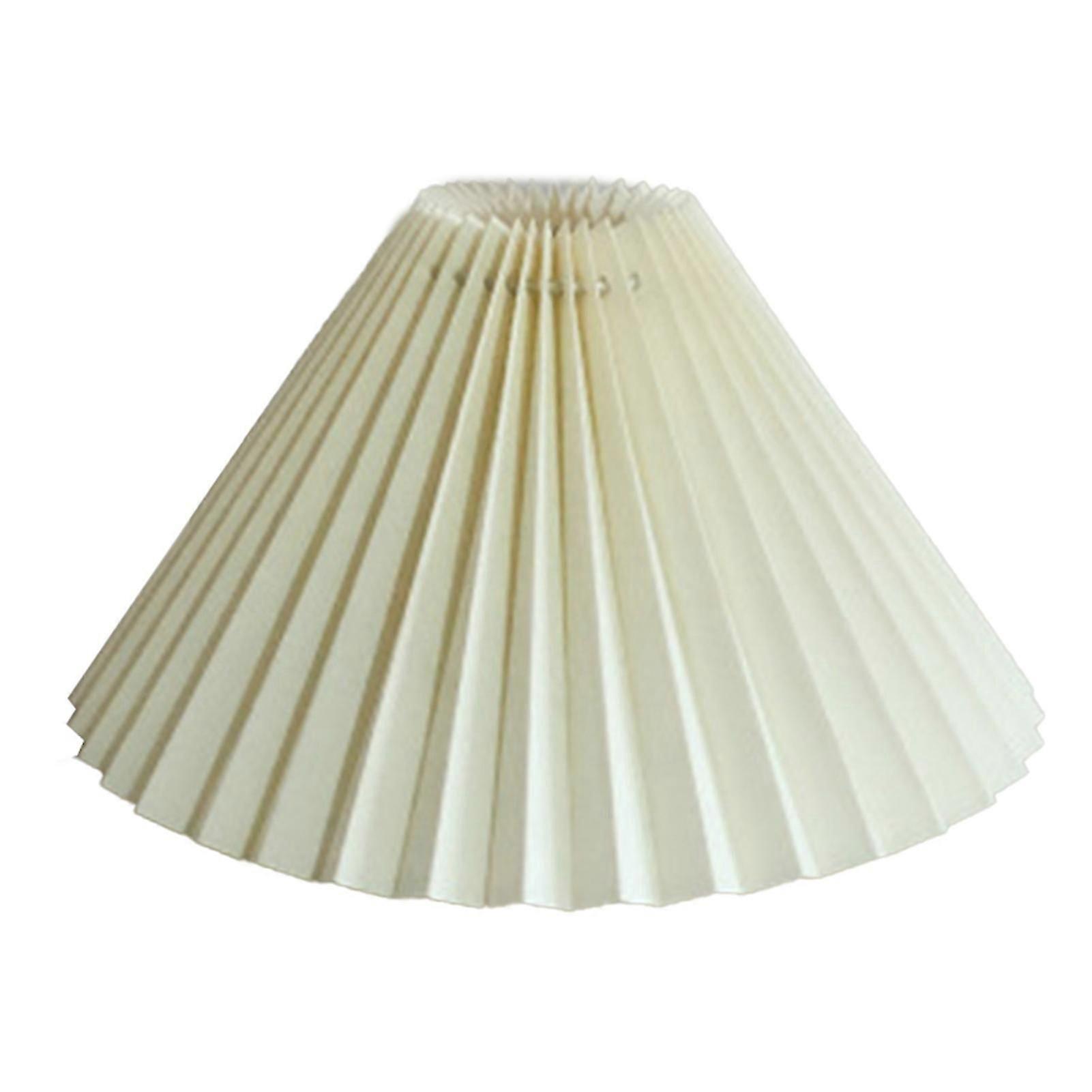 Japanese Style Pleated Fabric Lampshade E27 Light Cover for Table & Ceiling Decor