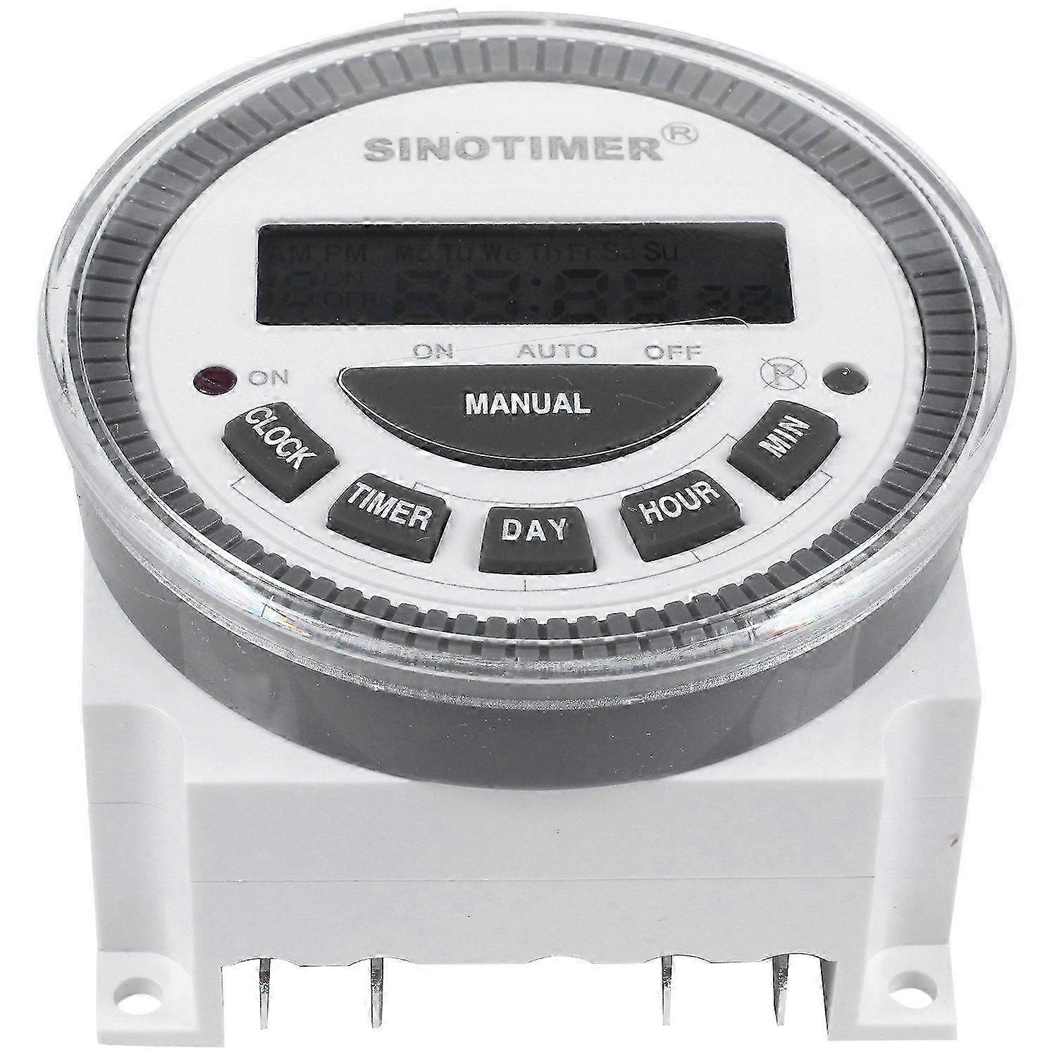 Tm-619H-2 230Vac Weekly Programmable Digital Timer Lighting Switch Output 220V Voltage With Dustproof Cover