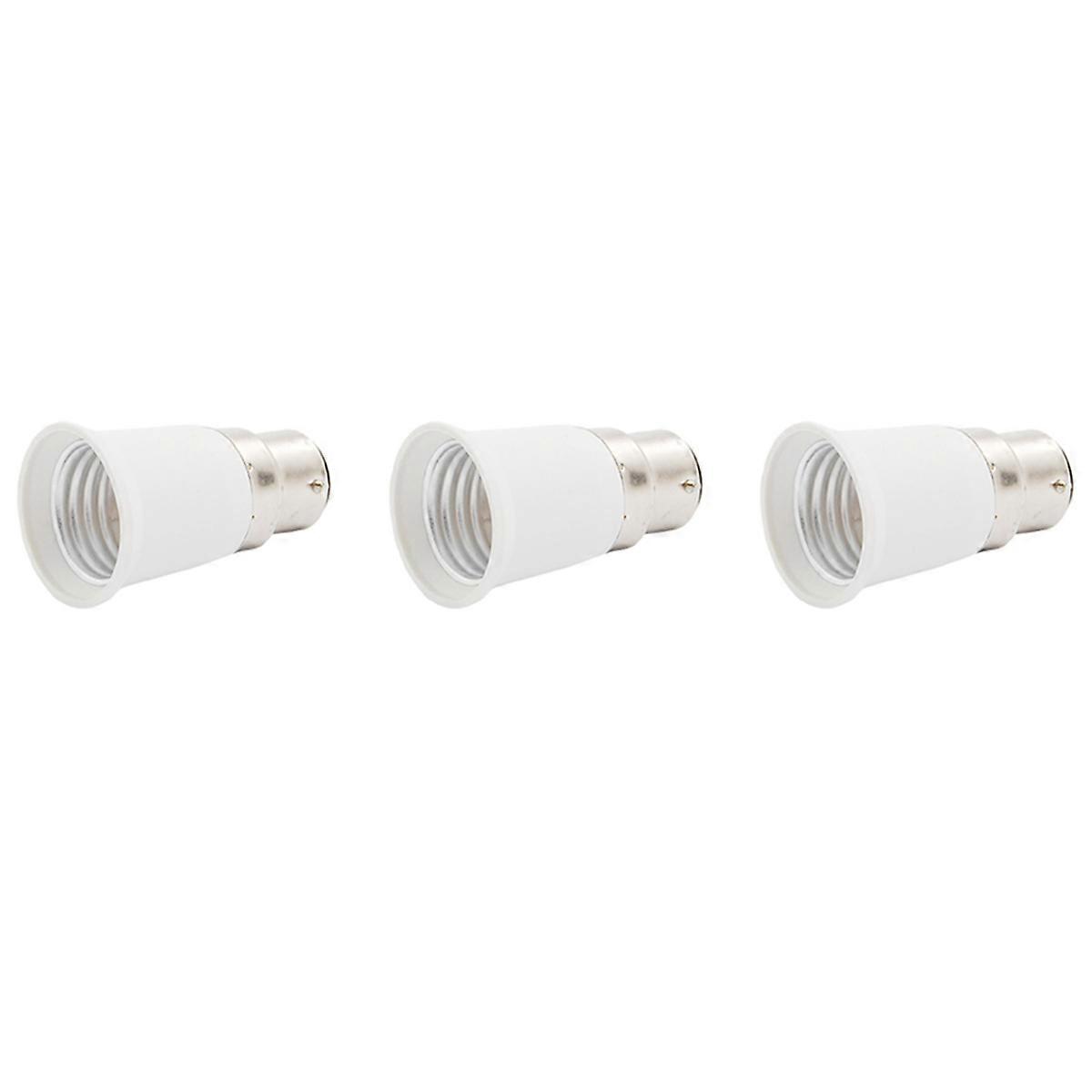 3X B22 to E27 Light Lamp Bulb Socket Adapter Convertor 