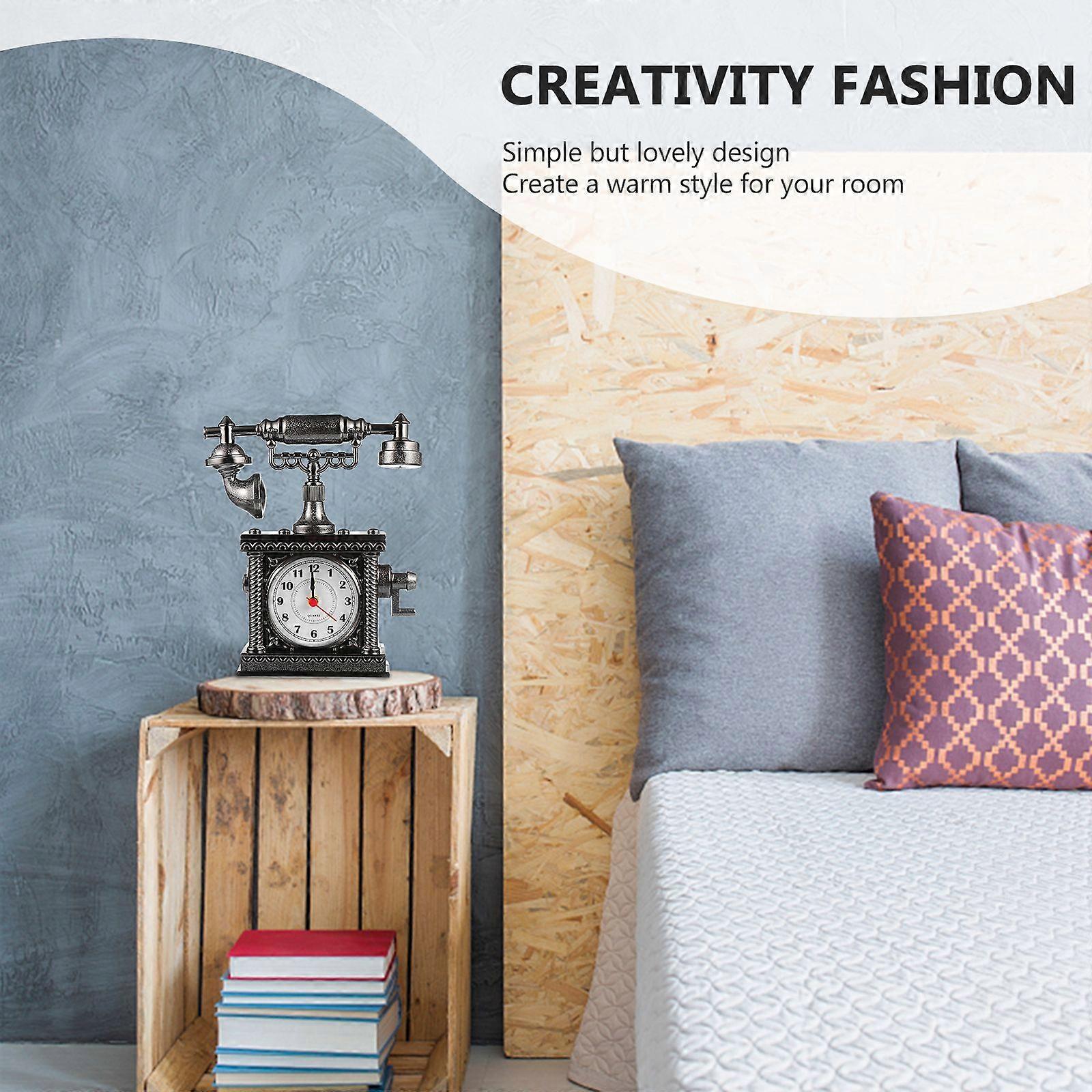 1Pc Mini Alarm Clock Multifunctional Electronic Alarm Clock (Random Color)