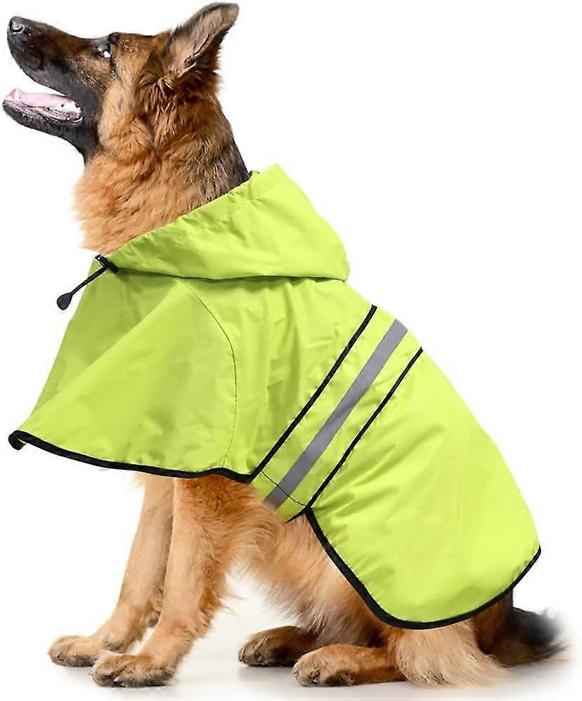 Dog raincoats, made of PVC material with reflective strips, suitable for multiple sizes for going out in rainy days