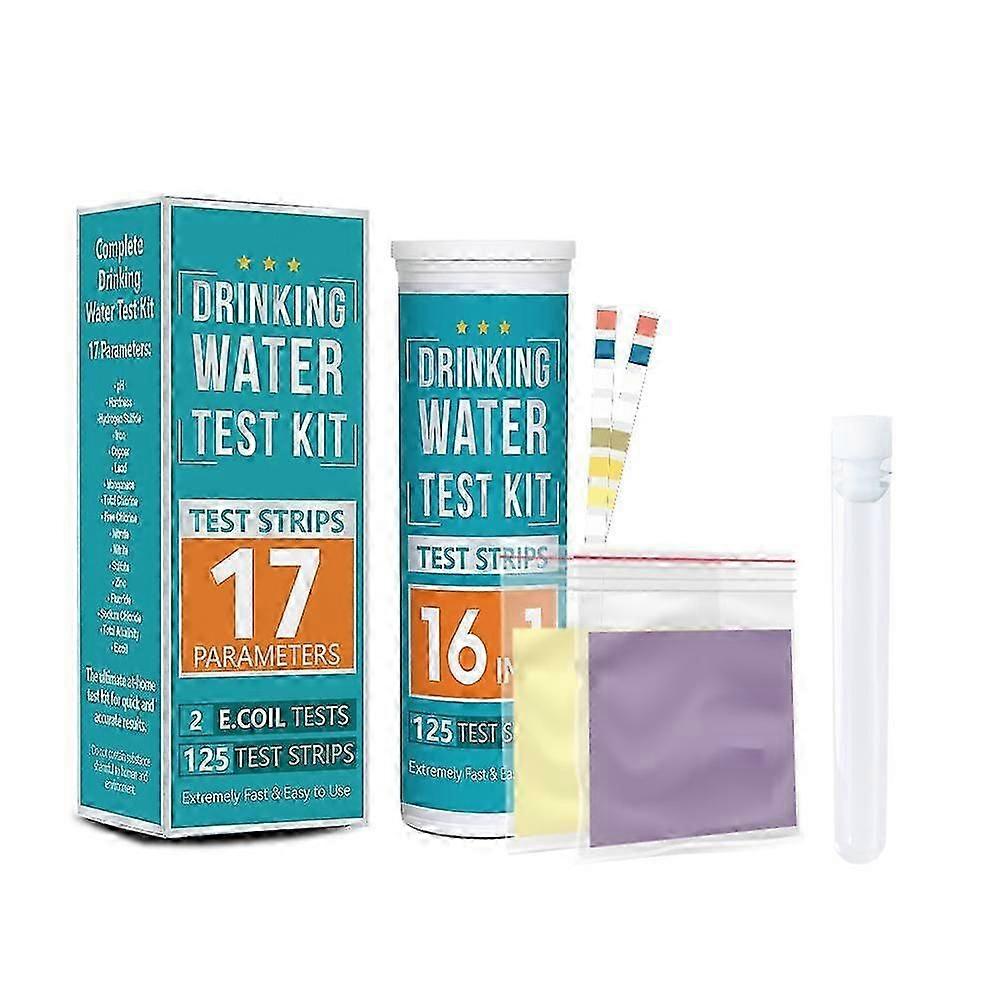 17 in 1 Home Water Testing Kits Strips, 100 Strips Testing for Hardness, ph, Chlorine, Fluoride for Pool, Spa, Hot Tubs, Tap